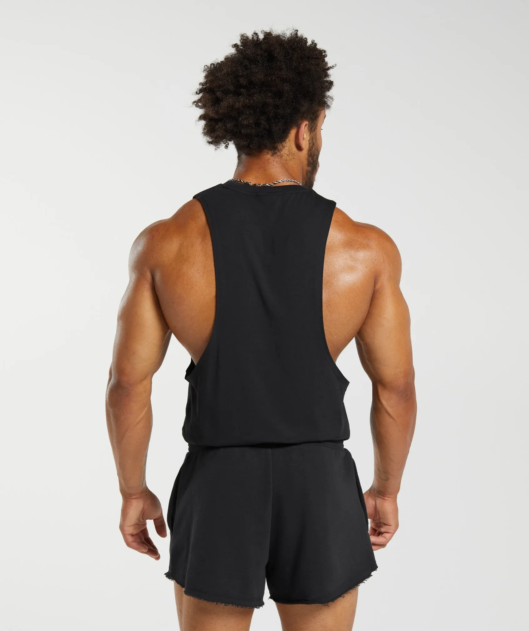 Gymshark Legacy Drop Arm Tank - Black sold by Gymshark product image thumbnail 4