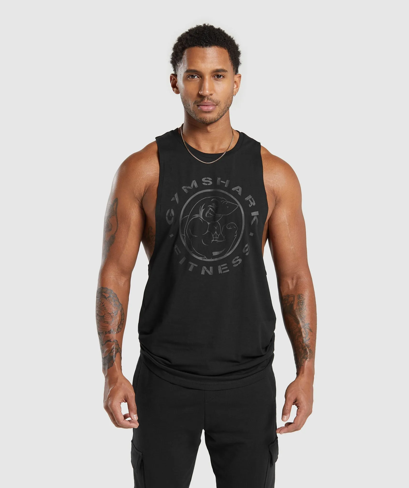 Gymshark Legacy Drop Arm Tank - Black sold by Gymshark product image thumbnail 2