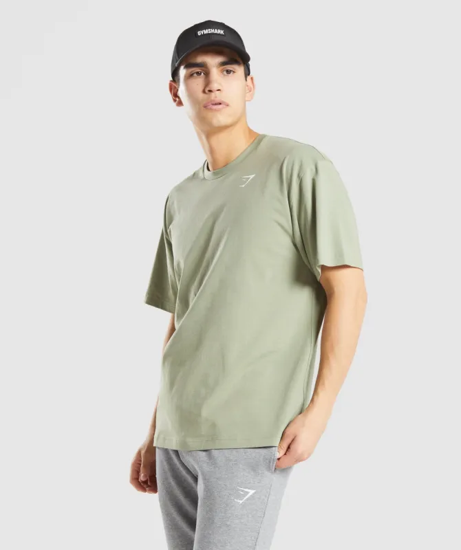 Gymshark Essential Oversized T-Shirt - Light Green sold by Gymshark
