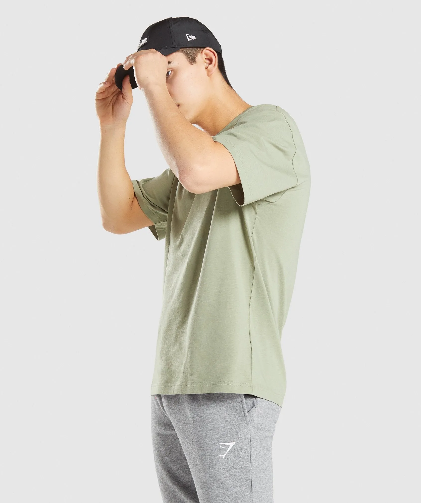 Gymshark Essential Oversized T-Shirt - Light Green sold by Gymshark product image thumbnail 3
