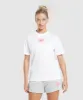 Gymshark Love Hearts Oversized T-Shirt - White sold by Gymshark