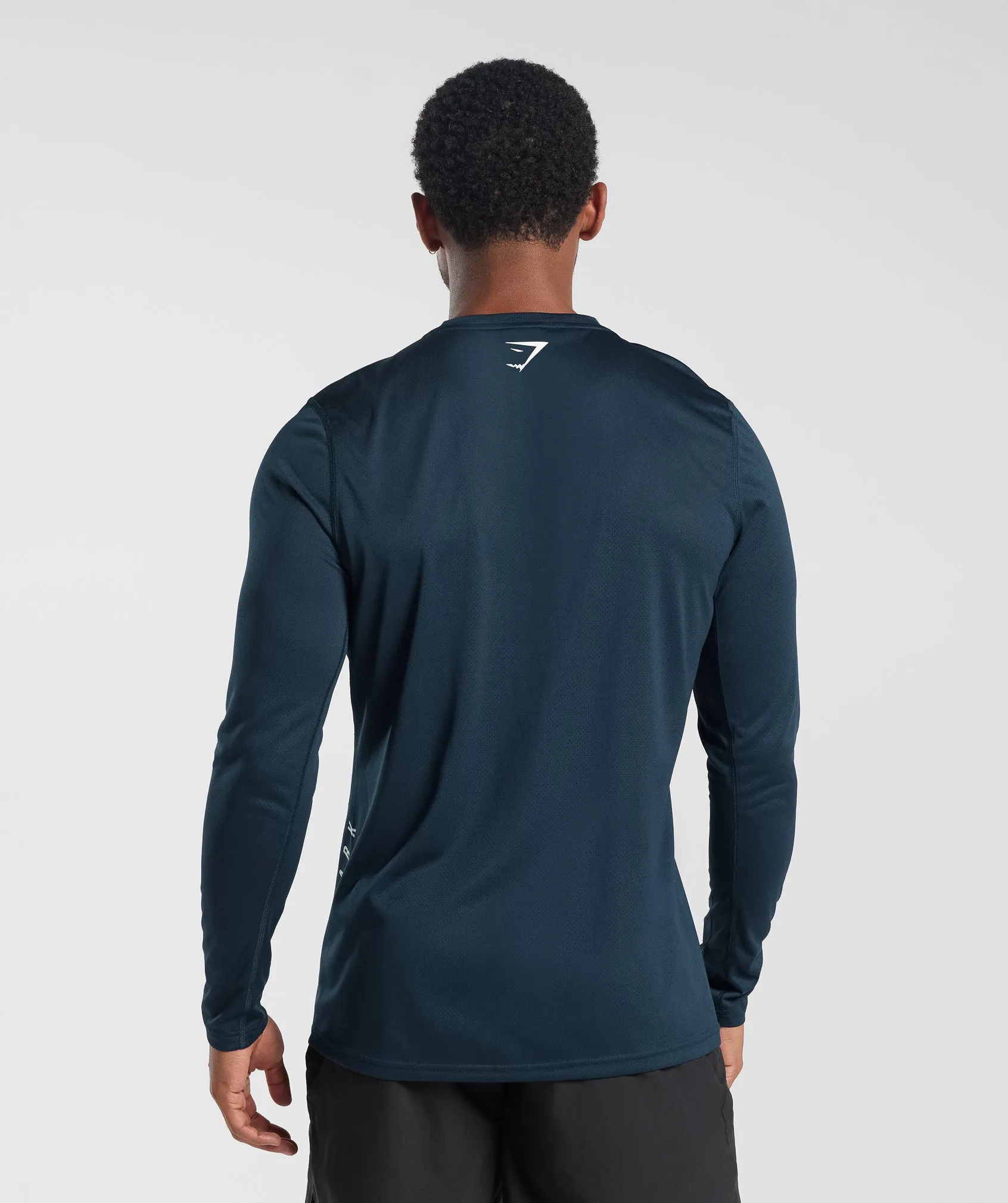 Gymshark Sport Long Sleeve T-Shirt - Navy/Black Marl sold by Gymshark product image thumbnail 2