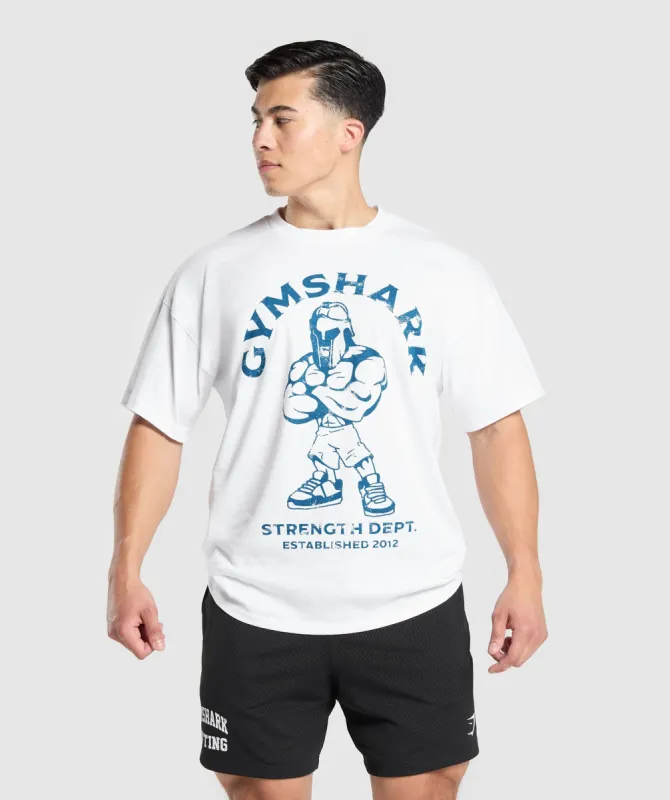 Gymshark Spartan T-Shirt - White sold by Gymshark