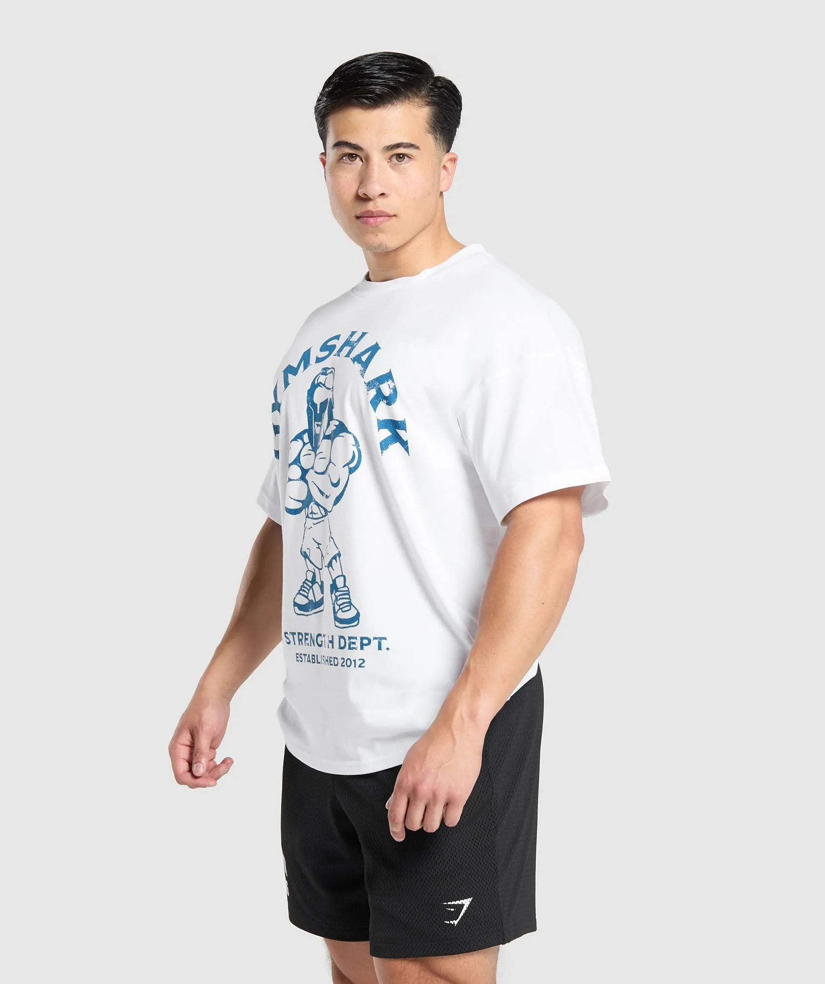 Gymshark Spartan T-Shirt - White sold by Gymshark product image thumbnail 3