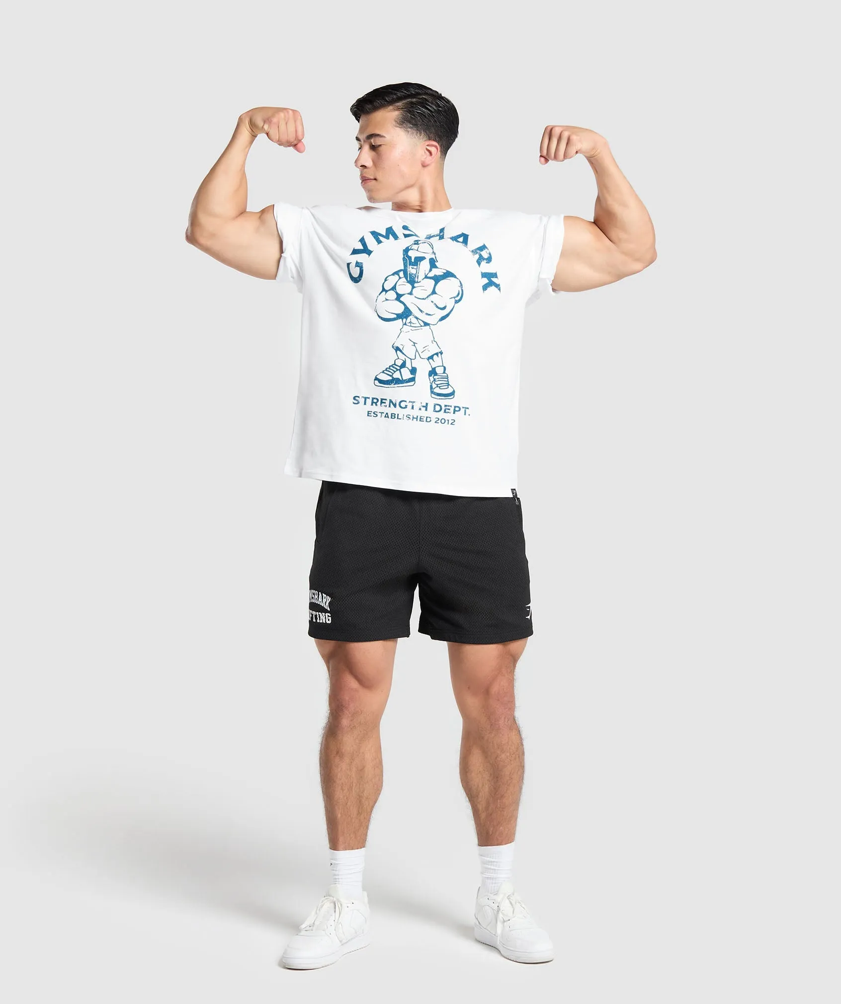 Gymshark Spartan T-Shirt - White sold by Gymshark product image thumbnail 4