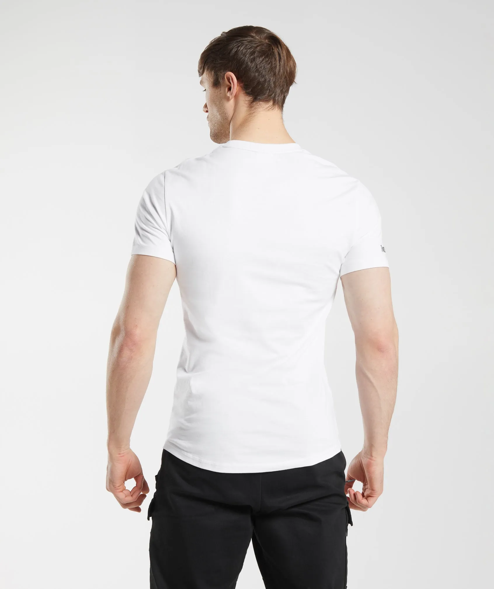 GS x David Laid T-Shirt - White sold by Gymshark product image thumbnail 2