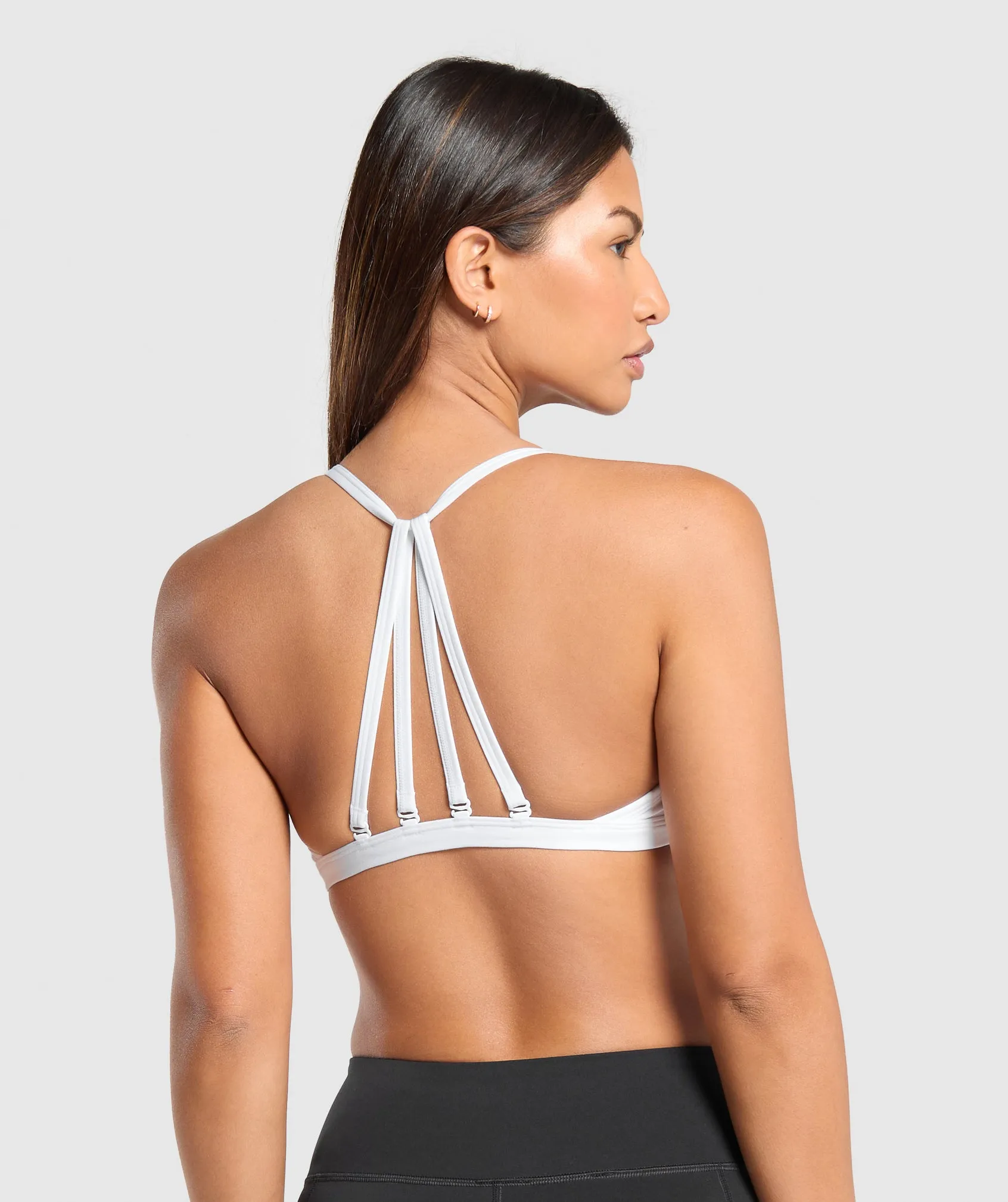 Gymshark Minimal Sports Bra - White sold by Gymshark product image thumbnail 2