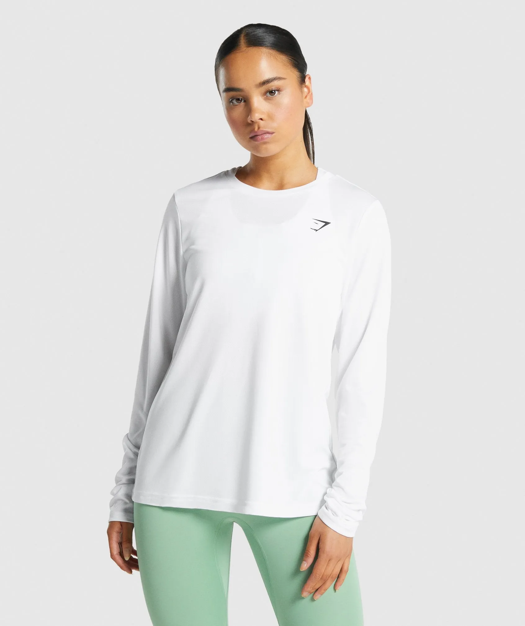 Gymshark Training Long Sleeve T-Shirt - White sold by Gymshark