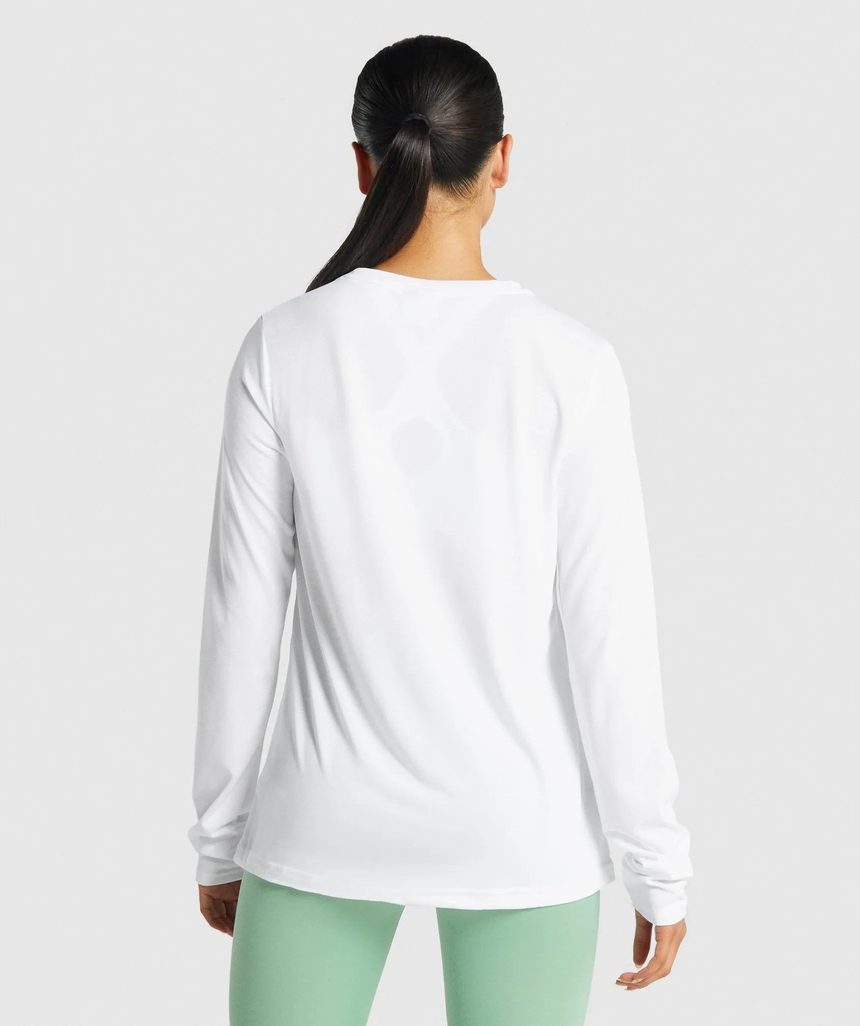 Gymshark Training Long Sleeve T-Shirt - White sold by Gymshark product image thumbnail 2