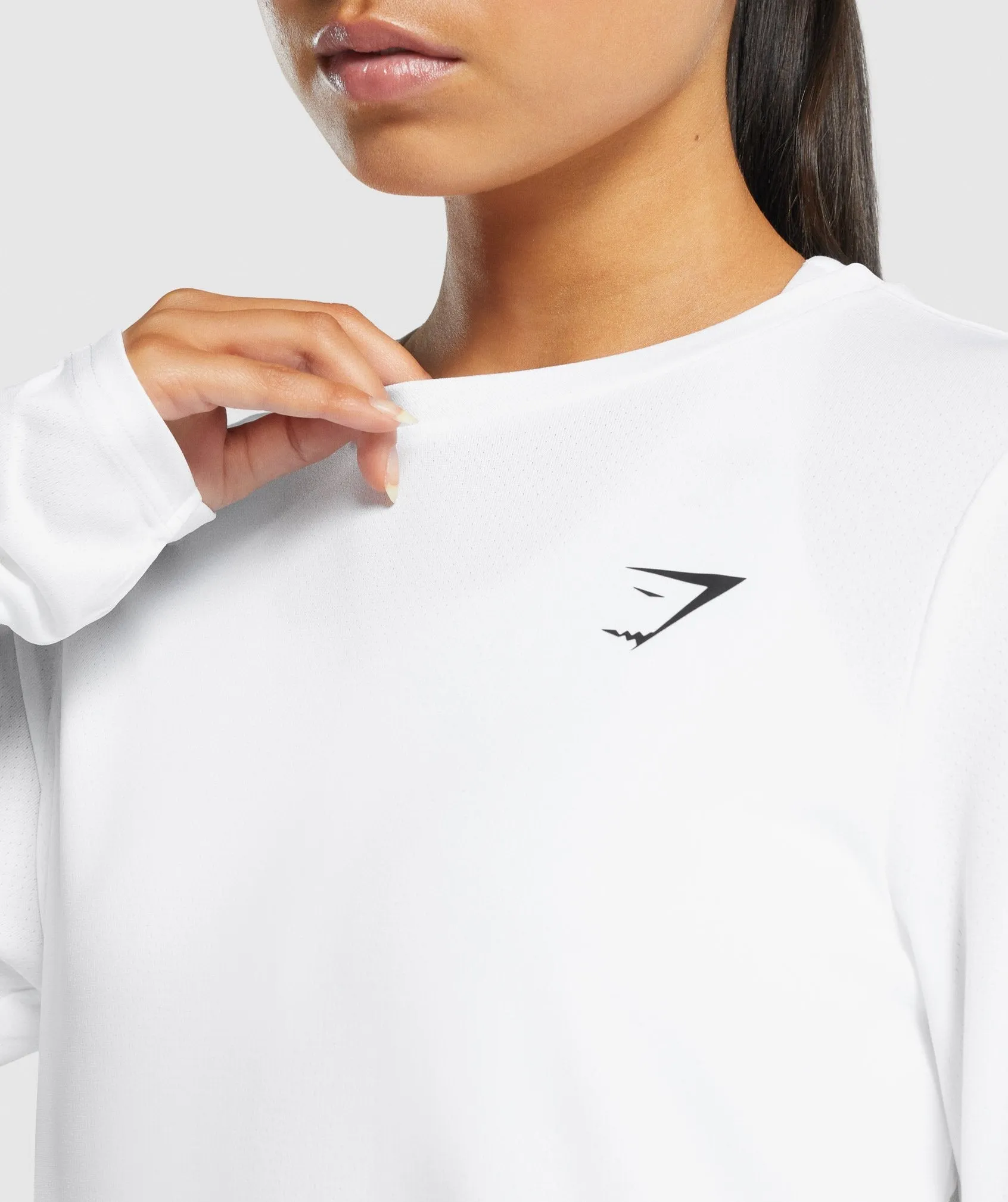 Gymshark Training Long Sleeve T-Shirt - White sold by Gymshark product image thumbnail 5