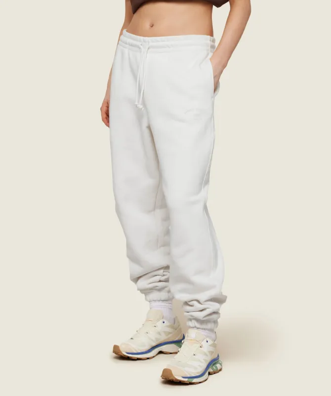 Gymshark Phys Ed Graphic Sweatpants - Ecru White sold by Gymshark