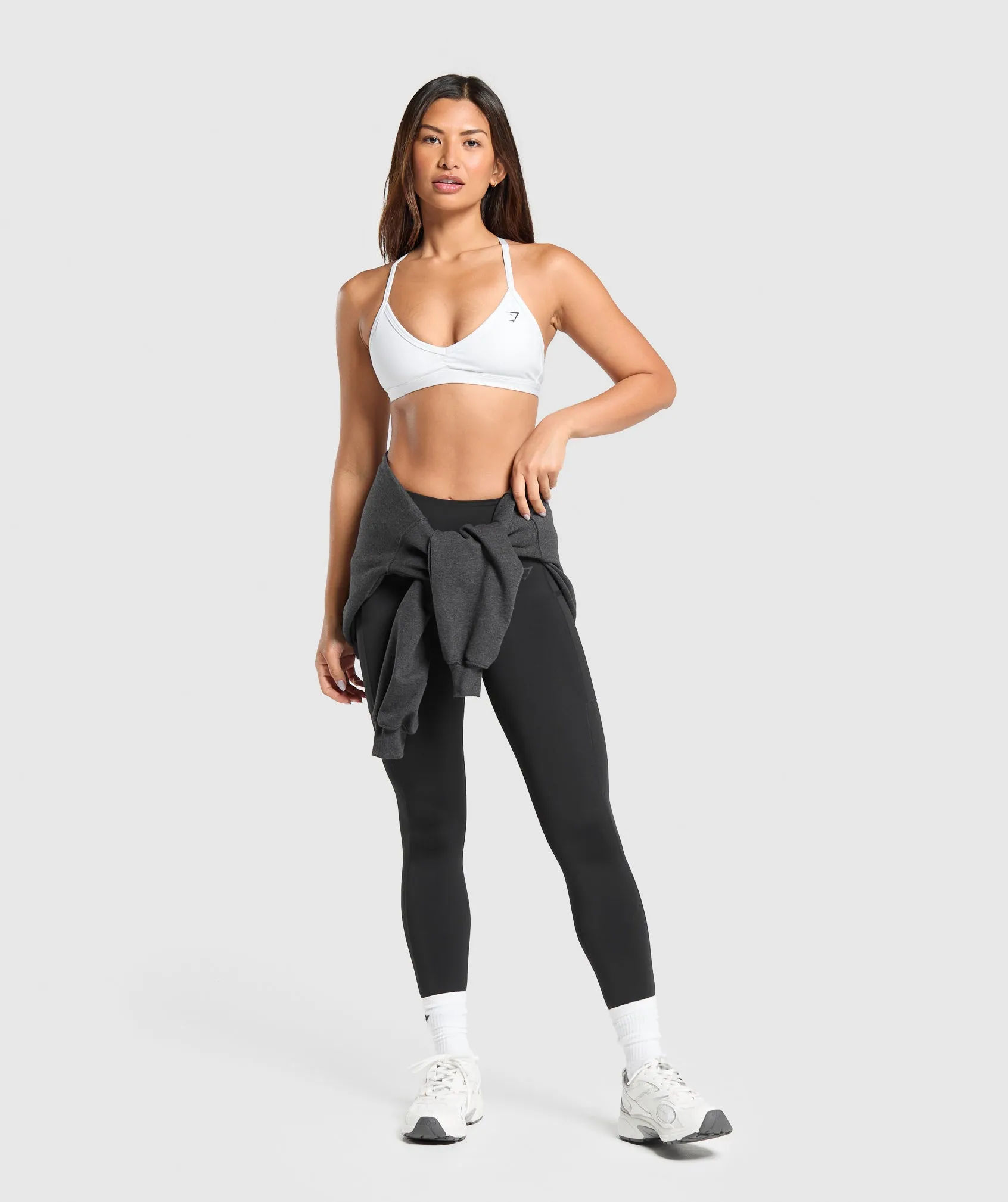 Gymshark Minimal Sports Bra - White sold by Gymshark product image thumbnail 4