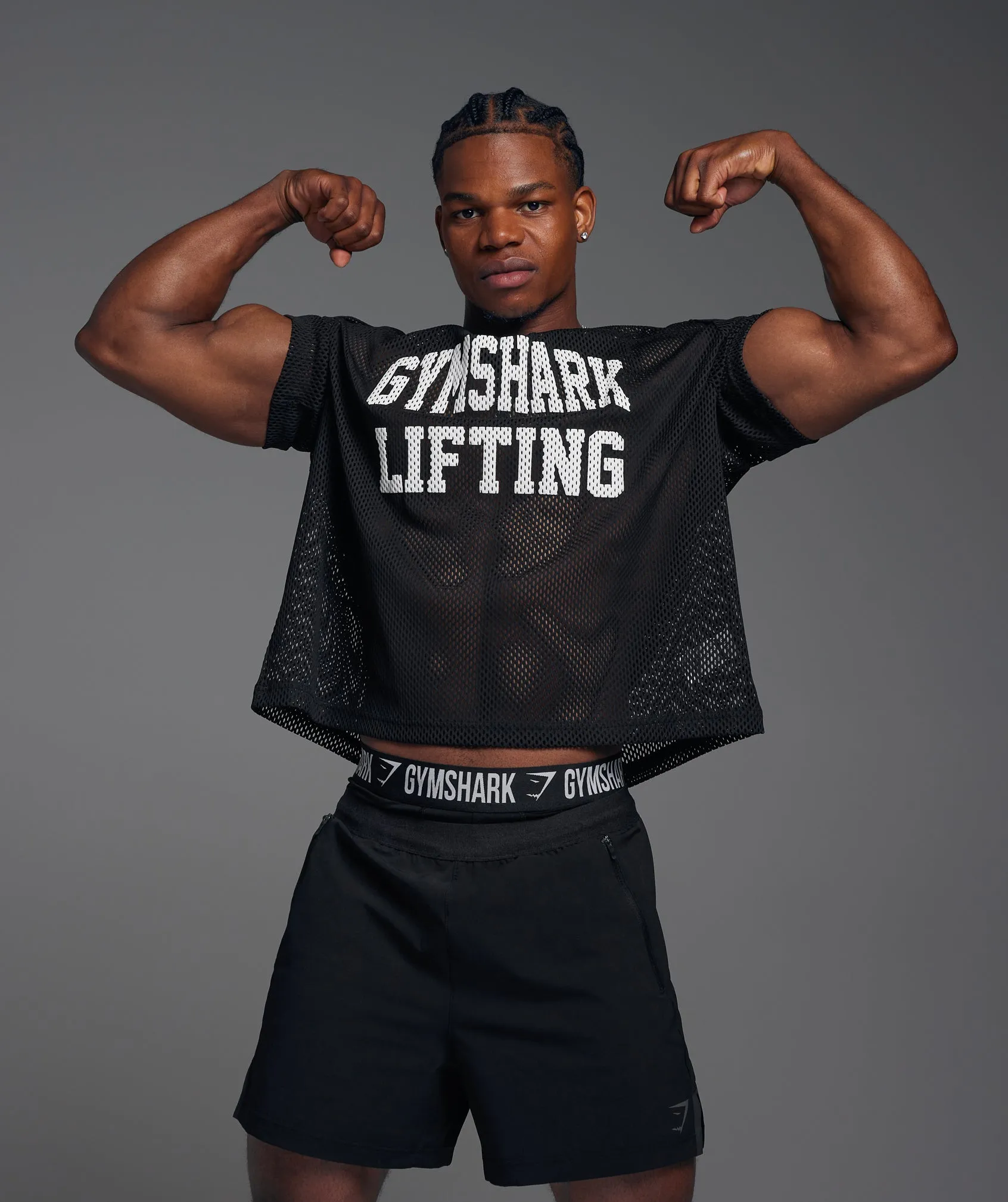 Gymshark Mesh Oversized T-Shirt - Black sold by Gymshark product image thumbnail 2