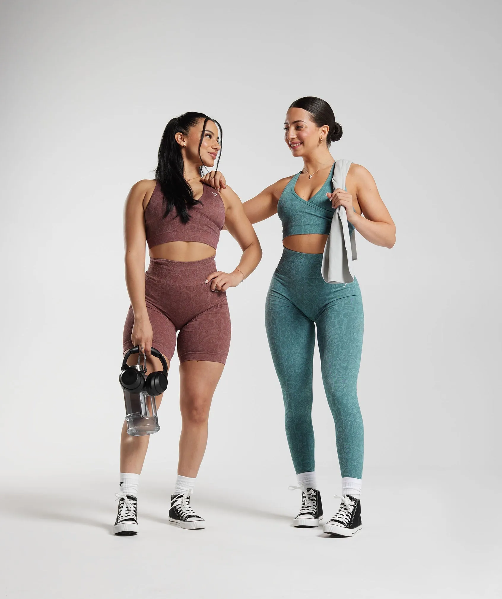 Gymshark Adapt Animal Seamless Sports Bra - Modern Blush Pink/Magenta Brown sold by Gymshark product image thumbnail 4