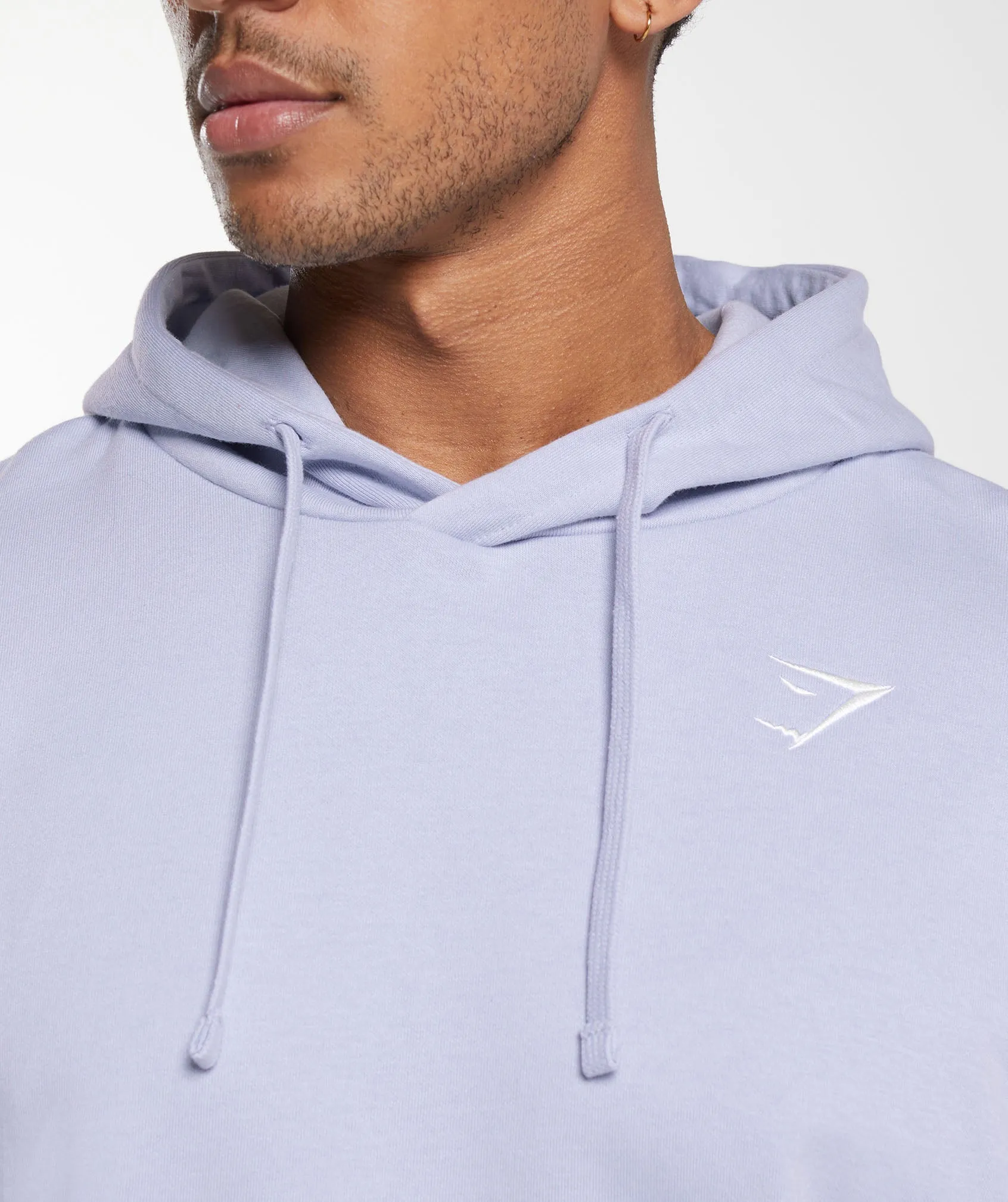 Gymshark Crest Oversized Hoodie - Silver Lilac sold by Gymshark product image thumbnail 5