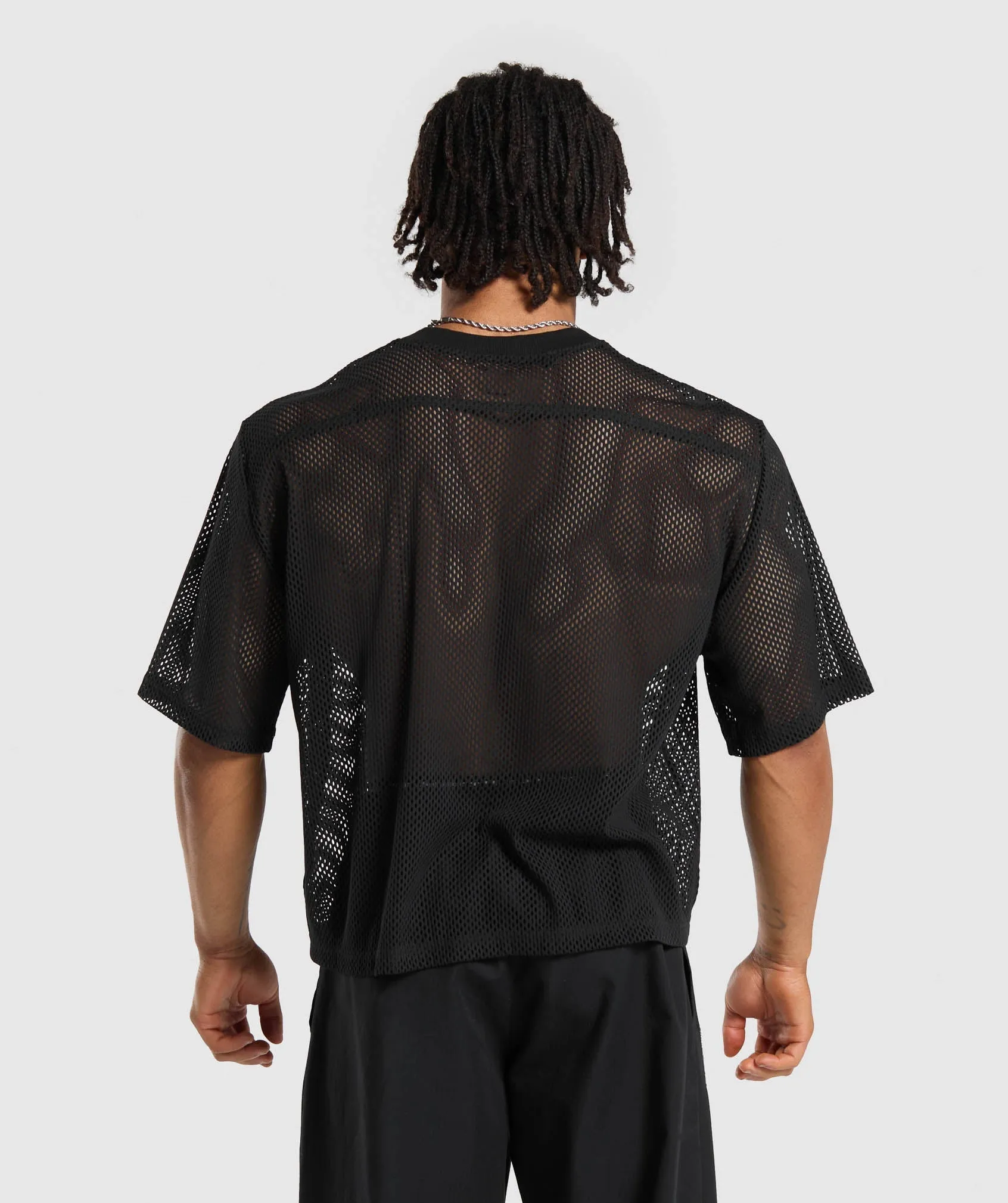 Gymshark Mesh Oversized T-Shirt - Black sold by Gymshark product image thumbnail 3