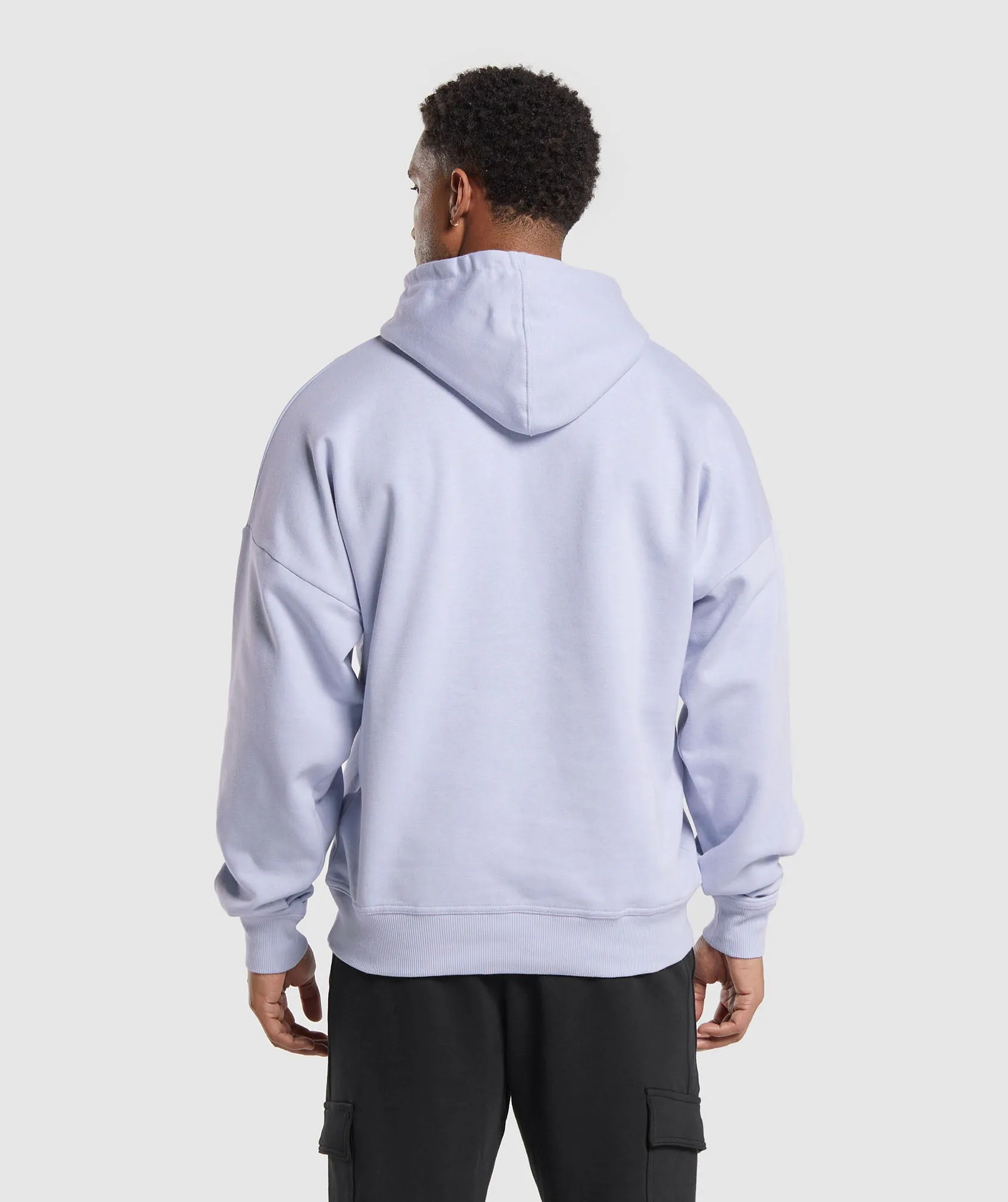 Gymshark Crest Oversized Hoodie - Silver Lilac sold by Gymshark product image thumbnail 2