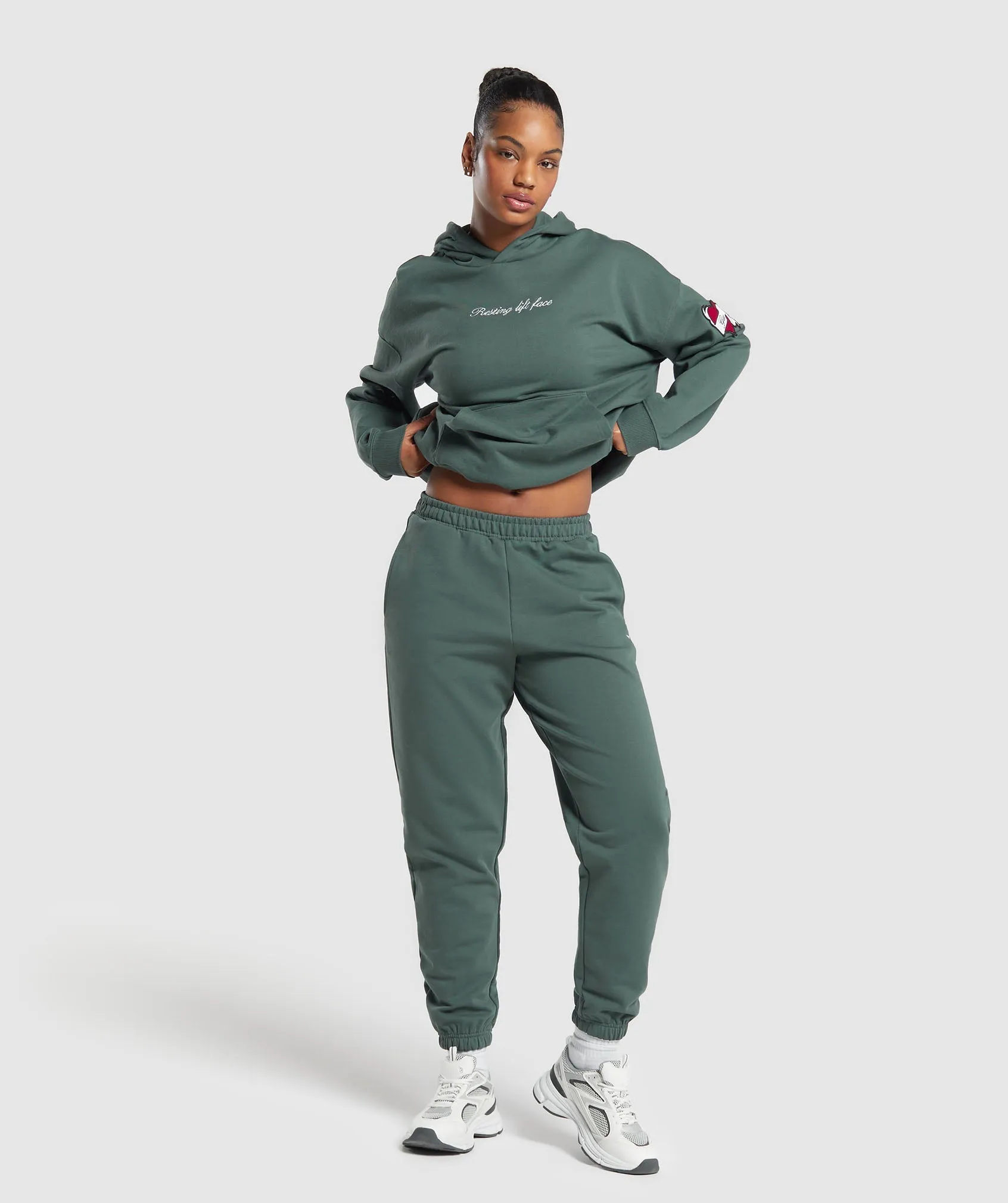 Gymshark Tattoo Joggers - Slate Teal sold by Gymshark product image thumbnail 4