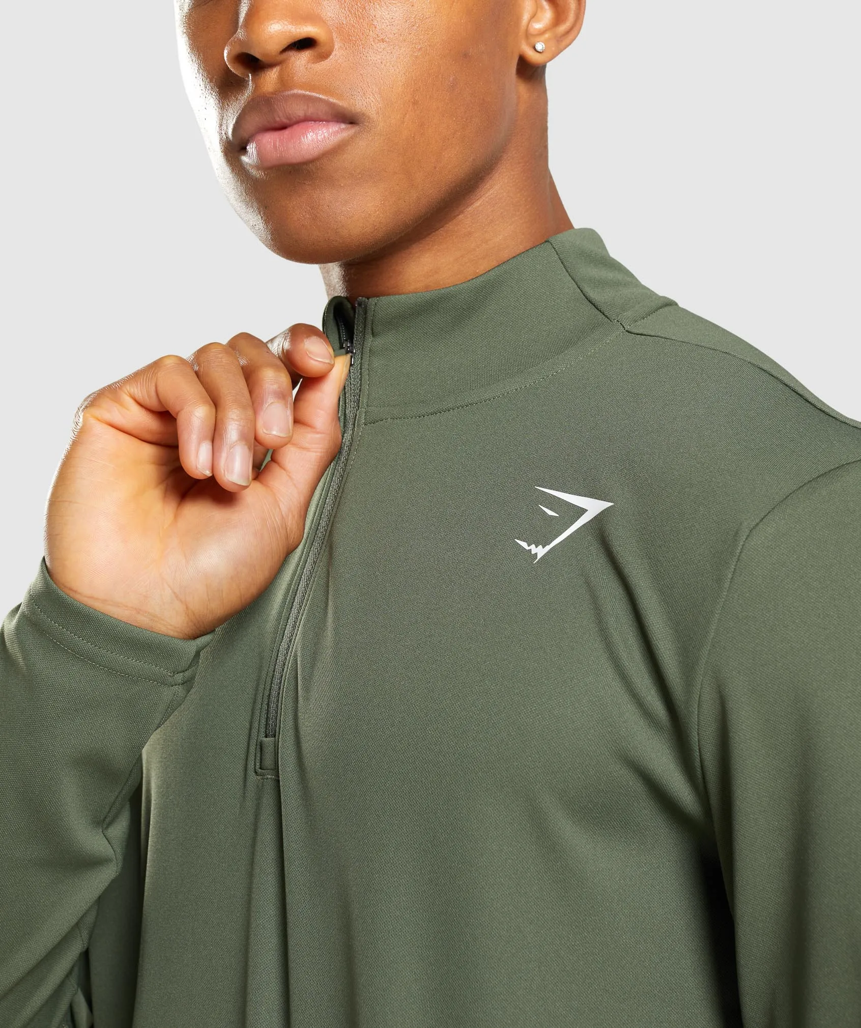Gymshark Arrival 1/4 Zip Pullover - Core Olive sold by Gymshark product image thumbnail 5