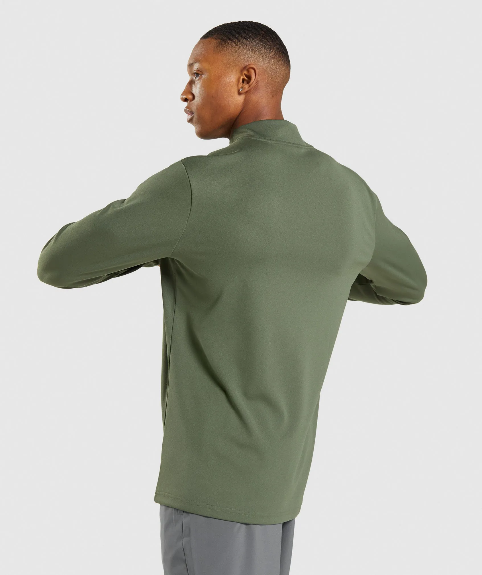 Gymshark Arrival 1/4 Zip Pullover - Core Olive sold by Gymshark product image thumbnail 3