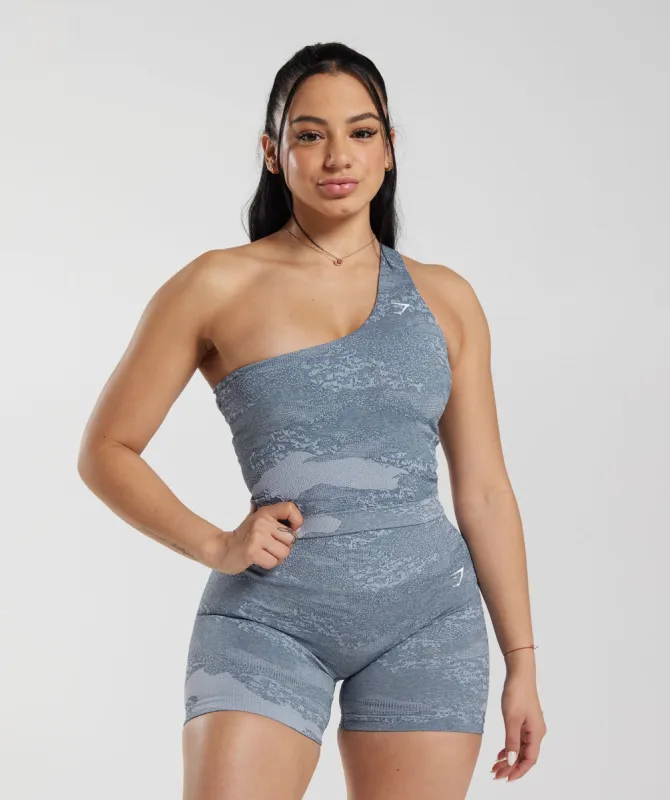 Gymshark Adapt Camo Tank - Lava | River Stone Grey/Evening Blue sold by Gymshark