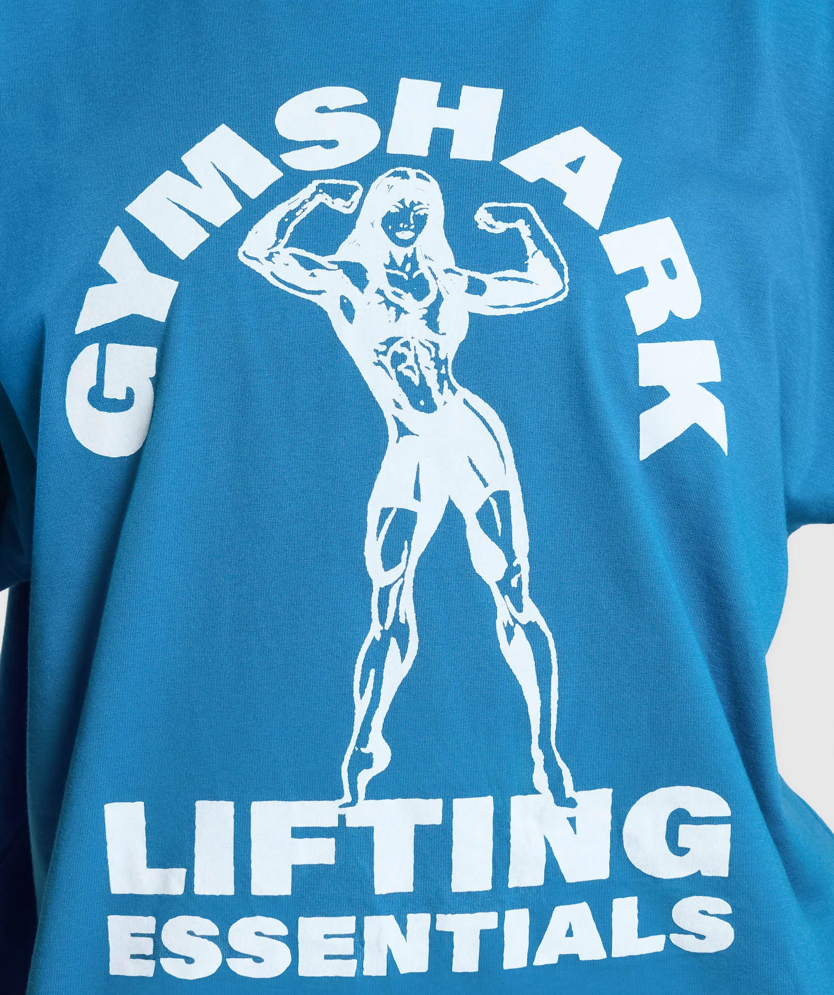 Gymshark Strong Women Oversized T-Shirt - Retro Blue sold by Gymshark product image thumbnail 5