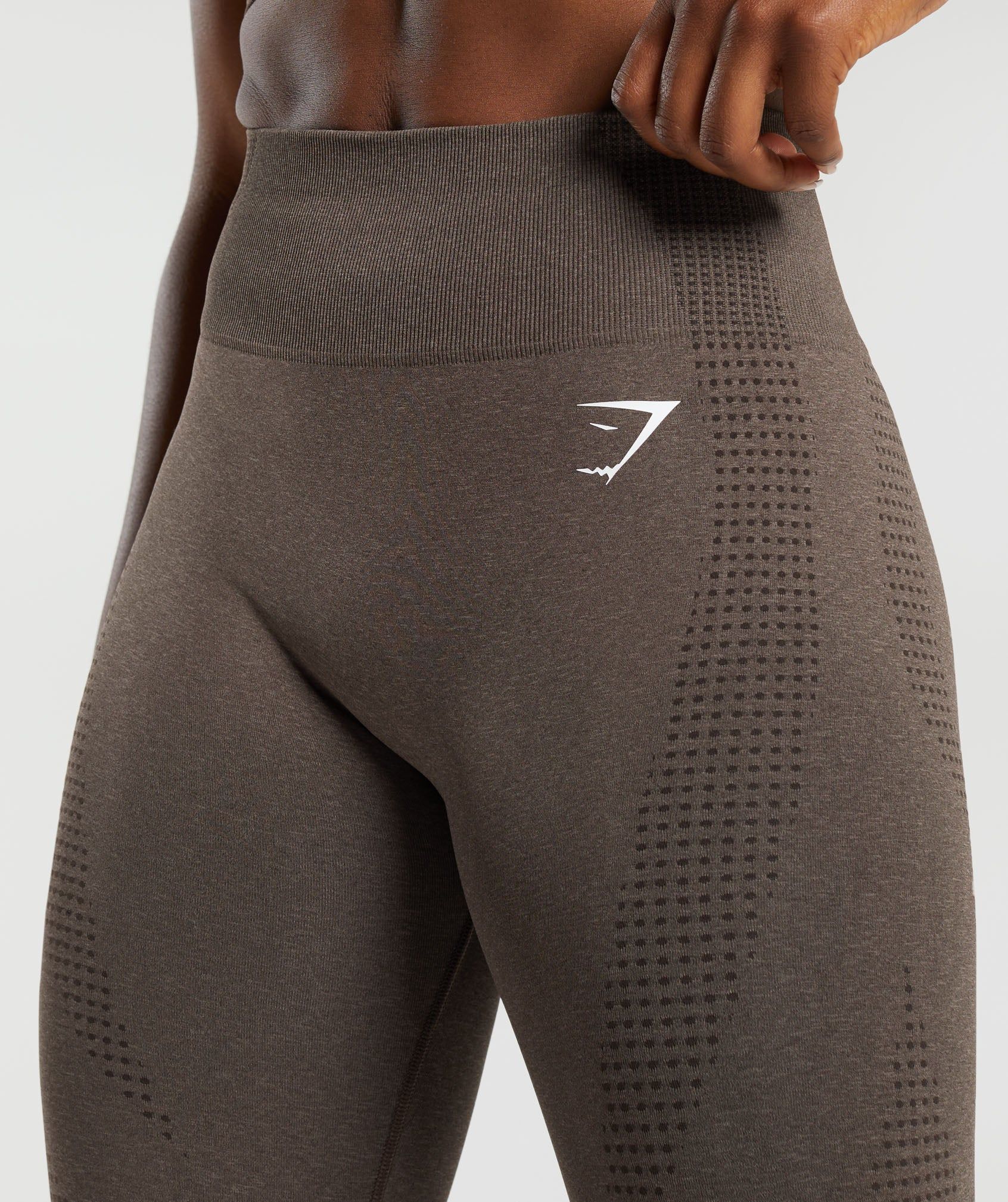 Gymshark Vital Seamless 2.0 Leggings - Brown Marl sold by Gymshark product image thumbnail 5