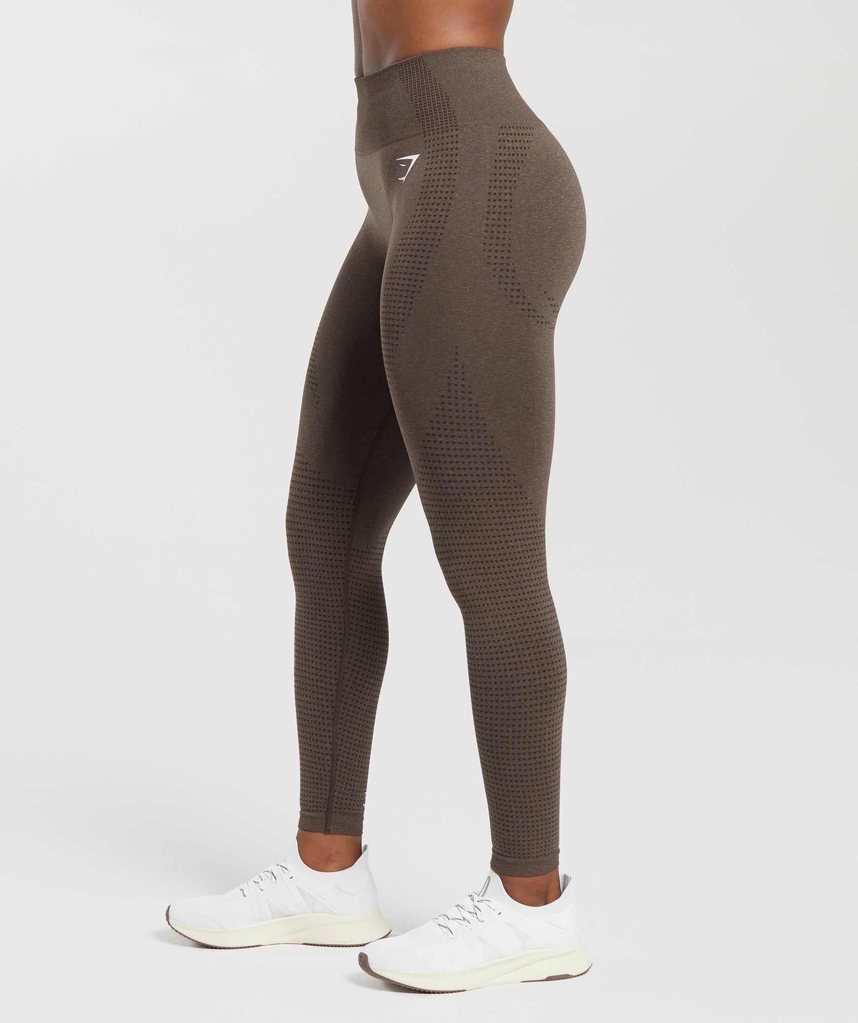 Gymshark Vital Seamless 2.0 Leggings - Brown Marl sold by Gymshark product image thumbnail 3