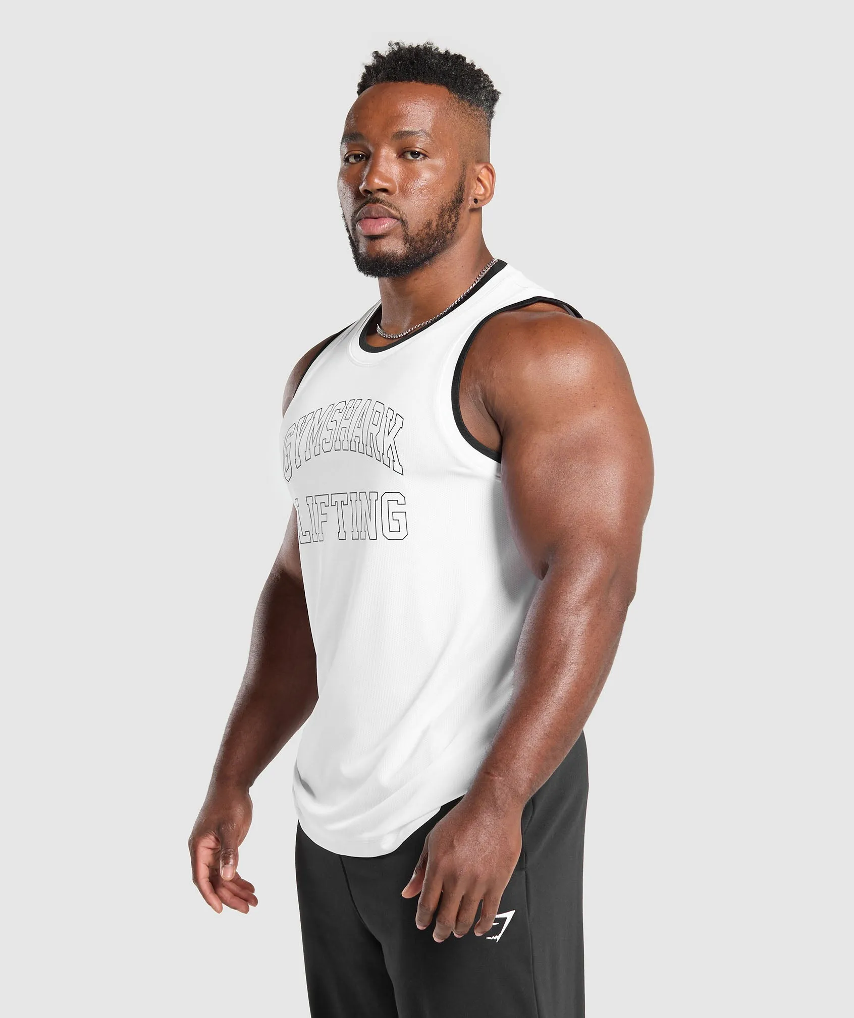 Gymshark Mesh Tank - White sold by Gymshark product image thumbnail 3