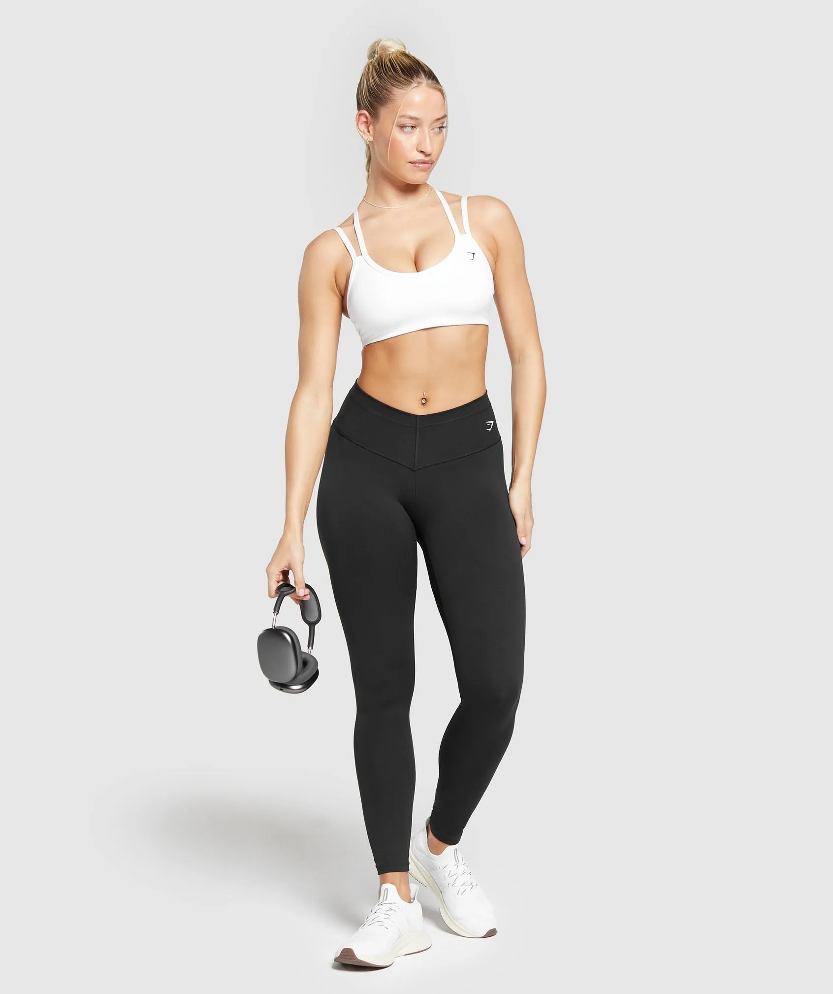 Gymshark Strap Feature Sports Bra - White sold by Gymshark product image thumbnail 4