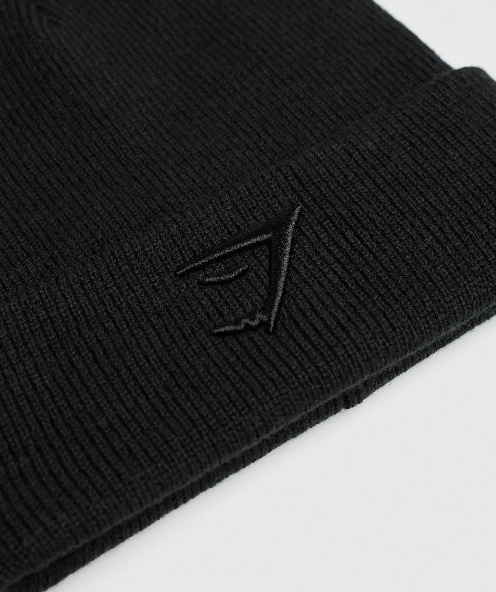 Gymshark Sharkhead Beanie - Black/Black sold by Gymshark product image thumbnail 2