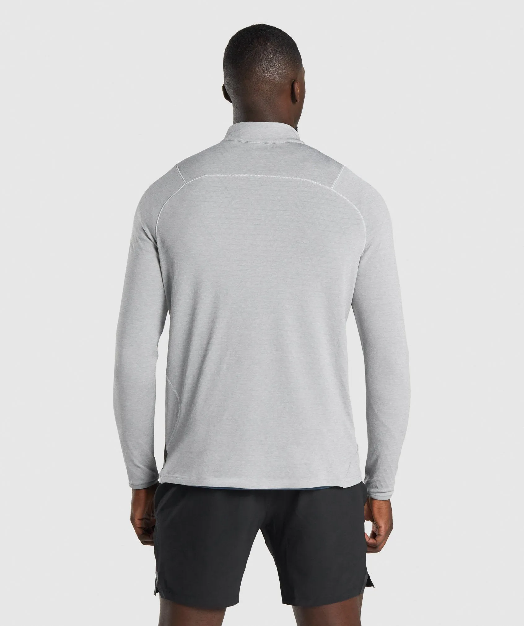 Gymshark Apex 1/4 Zip Pullover - Light Grey sold by Gymshark product image thumbnail 2