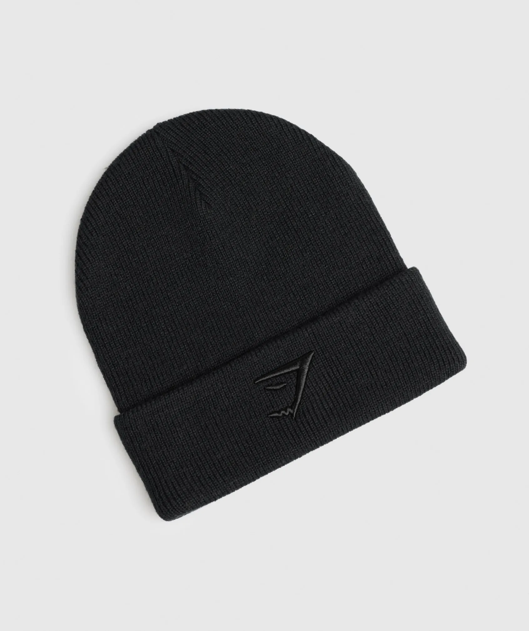 Gymshark Sharkhead Beanie - Black/Black sold by Gymshark