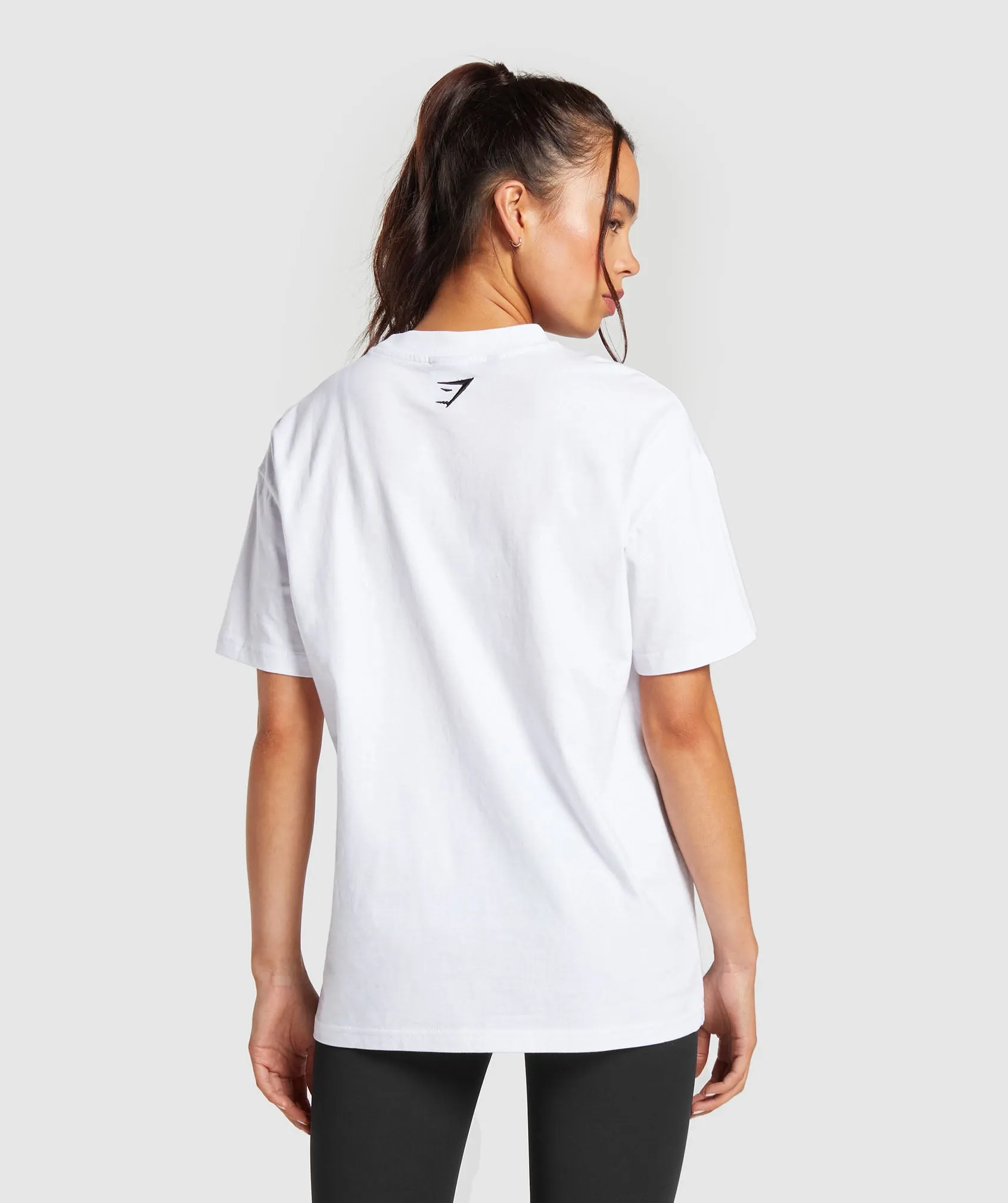 Gymshark Block Oversized T-Shirt - White sold by Gymshark product image thumbnail 2