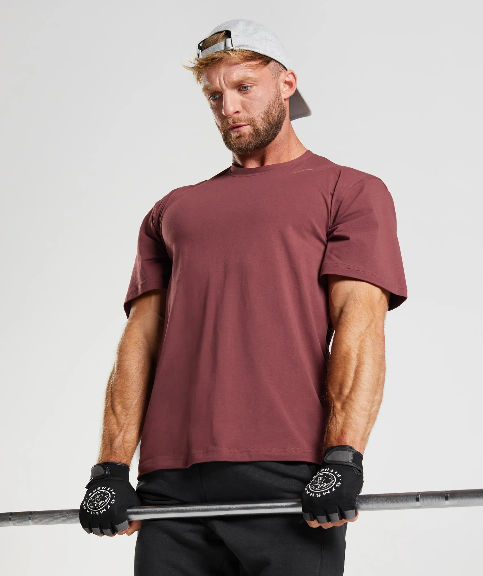 Gymshark Power T-Shirt - Cherry Brown sold by Gymshark product image thumbnail 5