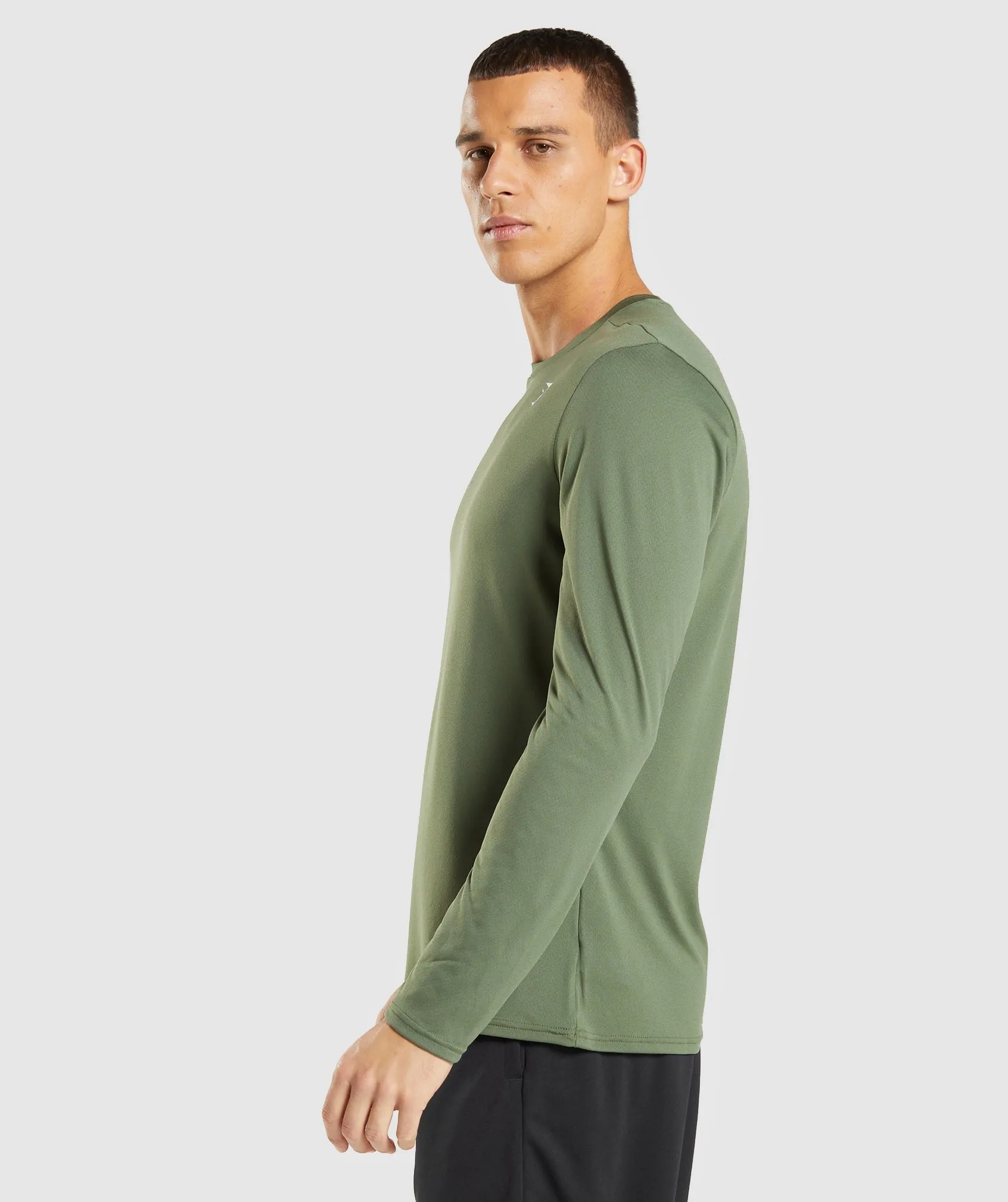 Gymshark Arrival Long Sleeve T-Shirt - Core Olive sold by Gymshark product image thumbnail 3