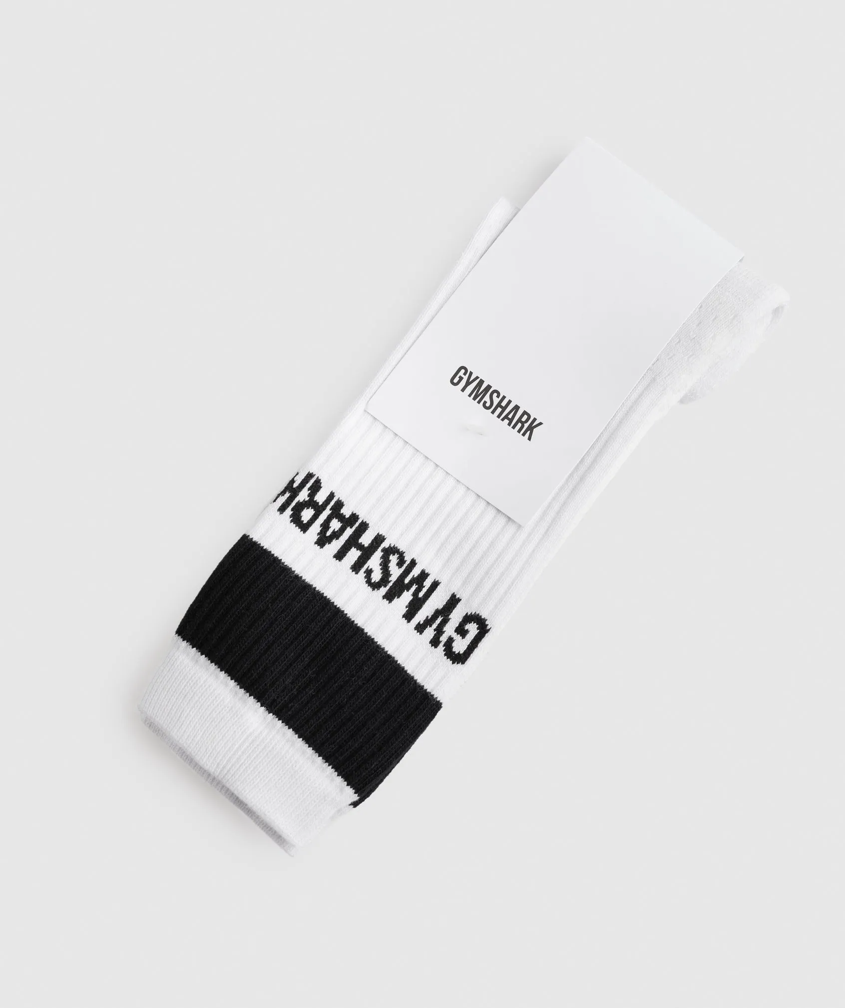 Gymshark Premium Logo Crew Socks - White sold by Gymshark product image thumbnail 2