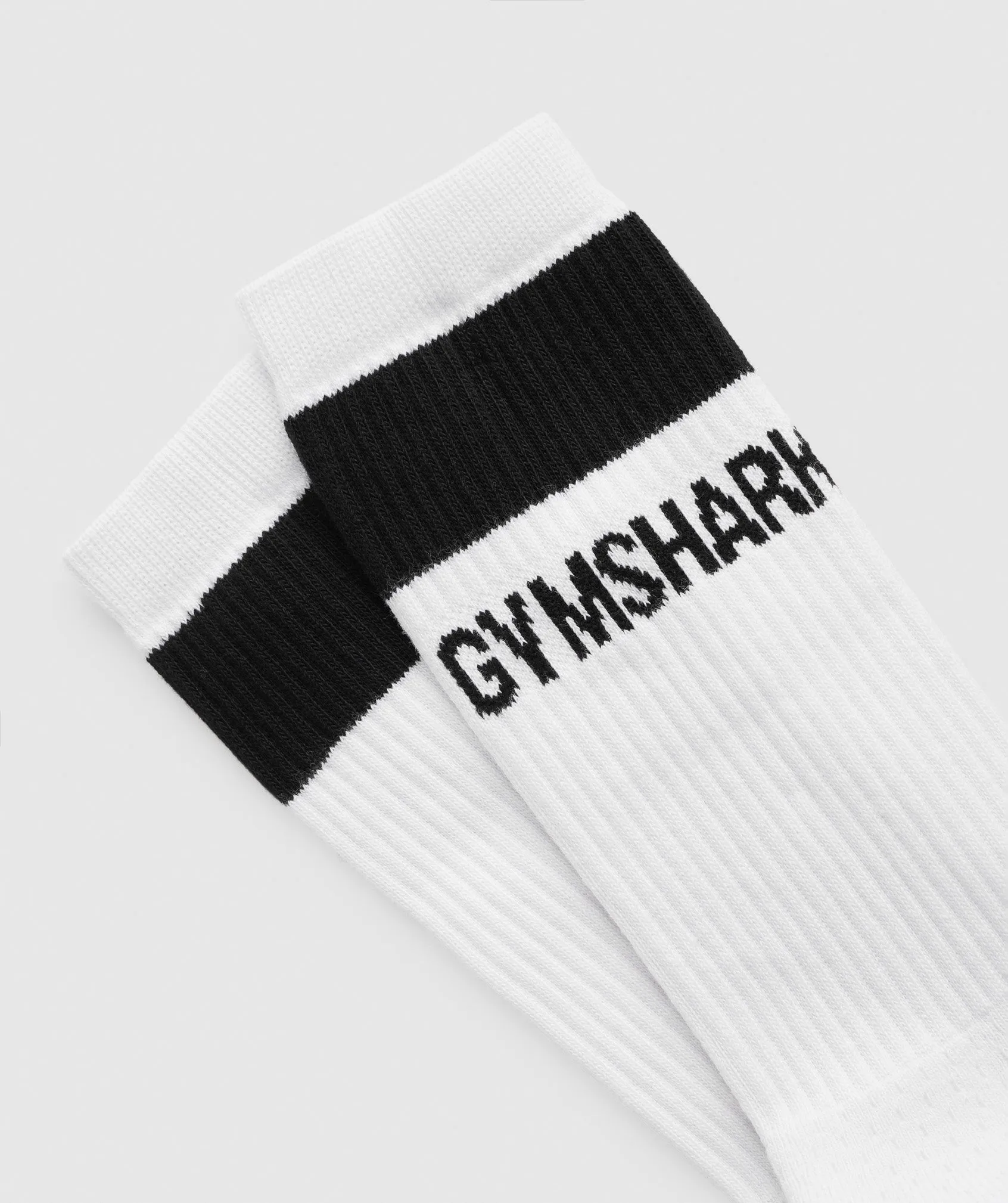 Gymshark Premium Logo Crew Socks - White sold by Gymshark product image thumbnail 3
