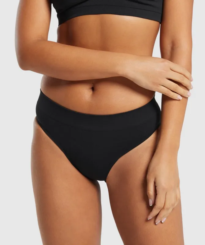 Gymshark Seamless Brief - Black sold by Gymshark
