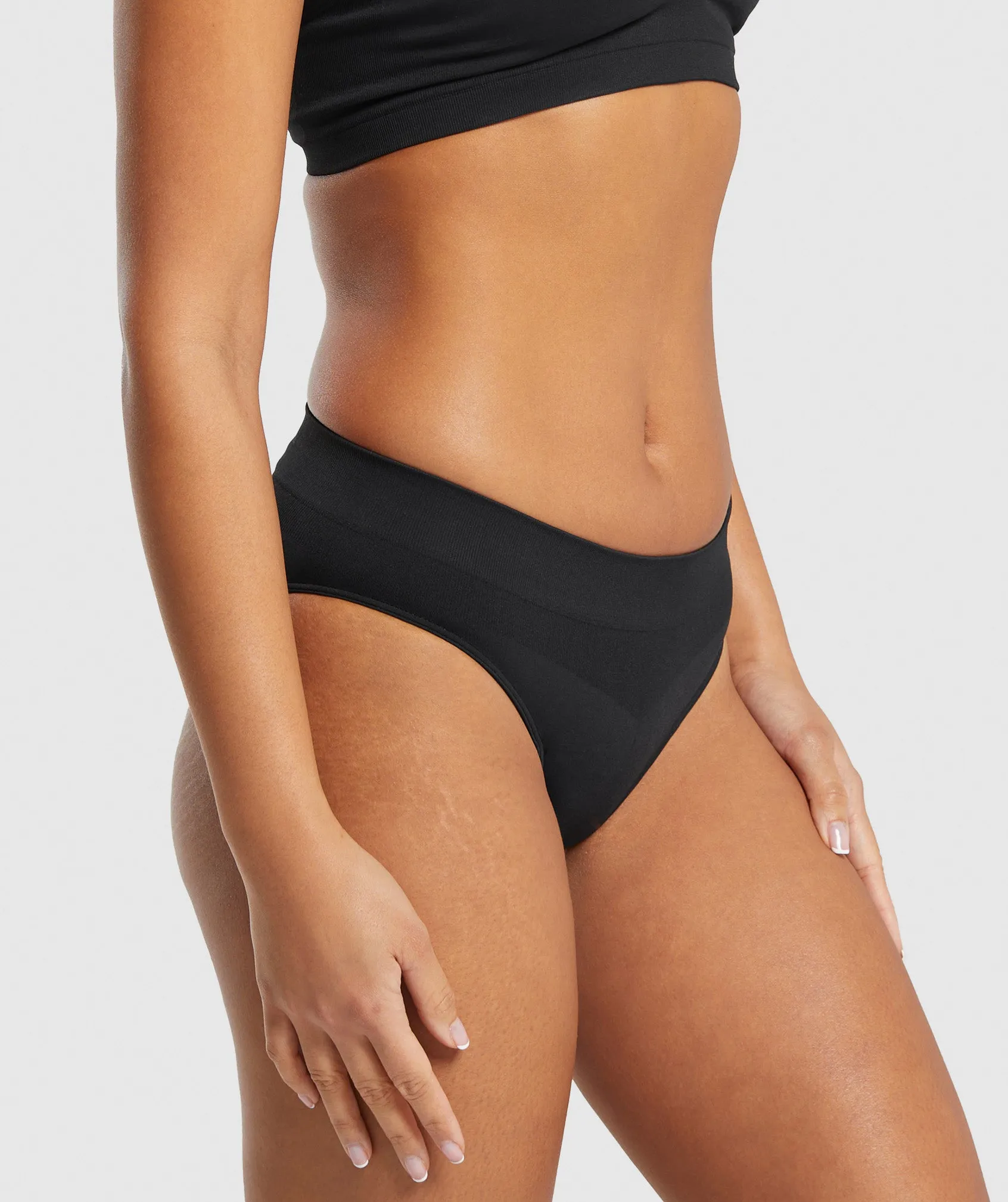 Gymshark Seamless Brief - Black sold by Gymshark product image thumbnail 3