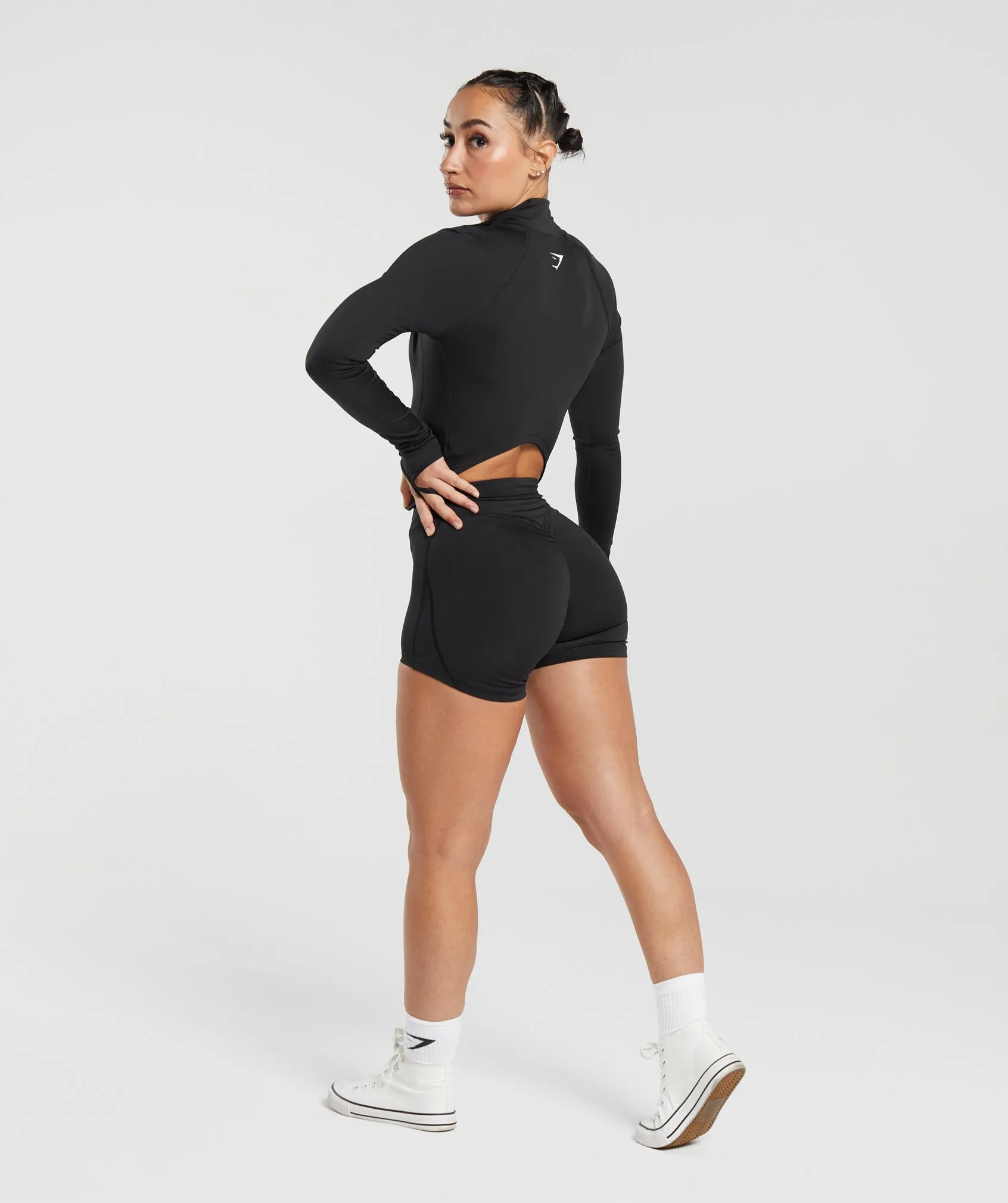 GS Power Midi Zip Up Jacket - Black sold by Gymshark product image thumbnail 4