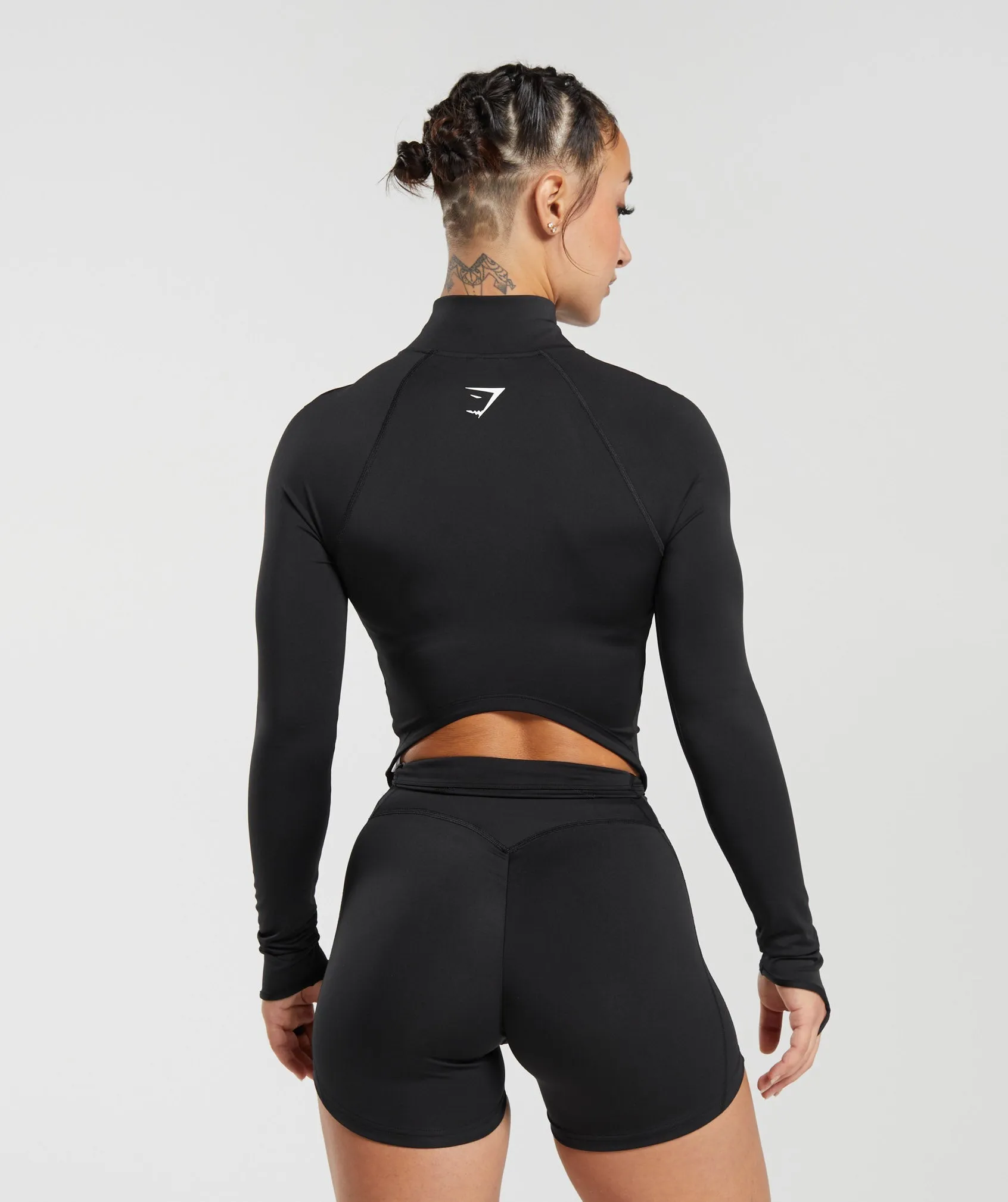 GS Power Midi Zip Up Jacket - Black sold by Gymshark product image thumbnail 2