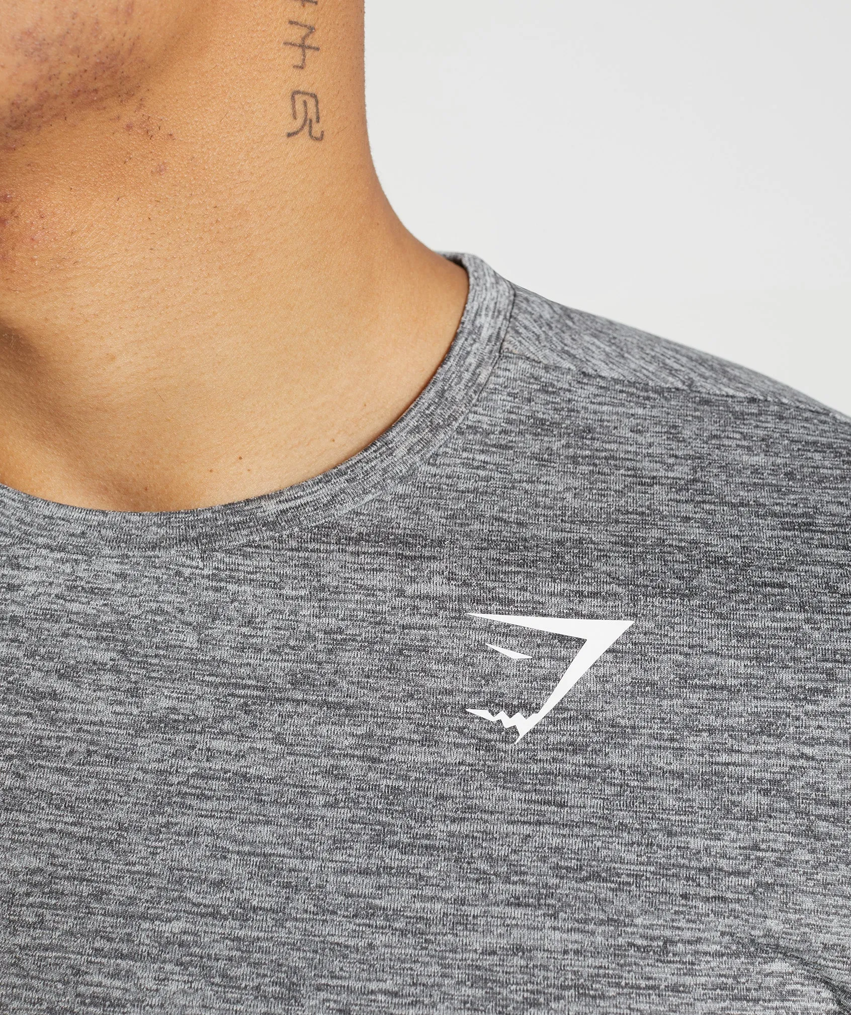 Gymshark Arrival Marl T-Shirt - Silhouette Grey/Light Grey Marl sold by Gymshark product image thumbnail 3