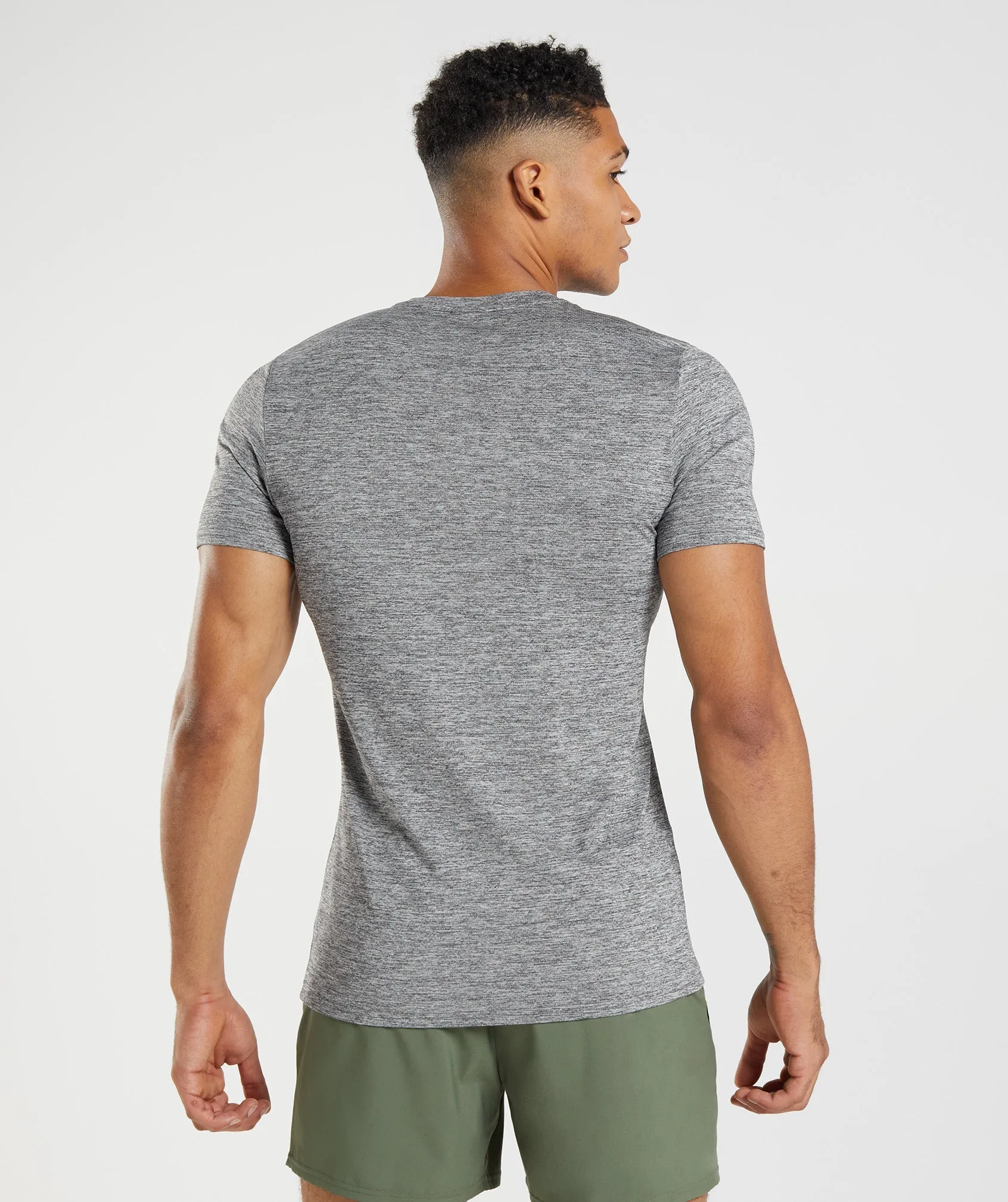 Gymshark Arrival Marl T-Shirt - Silhouette Grey/Light Grey Marl sold by Gymshark product image thumbnail 2