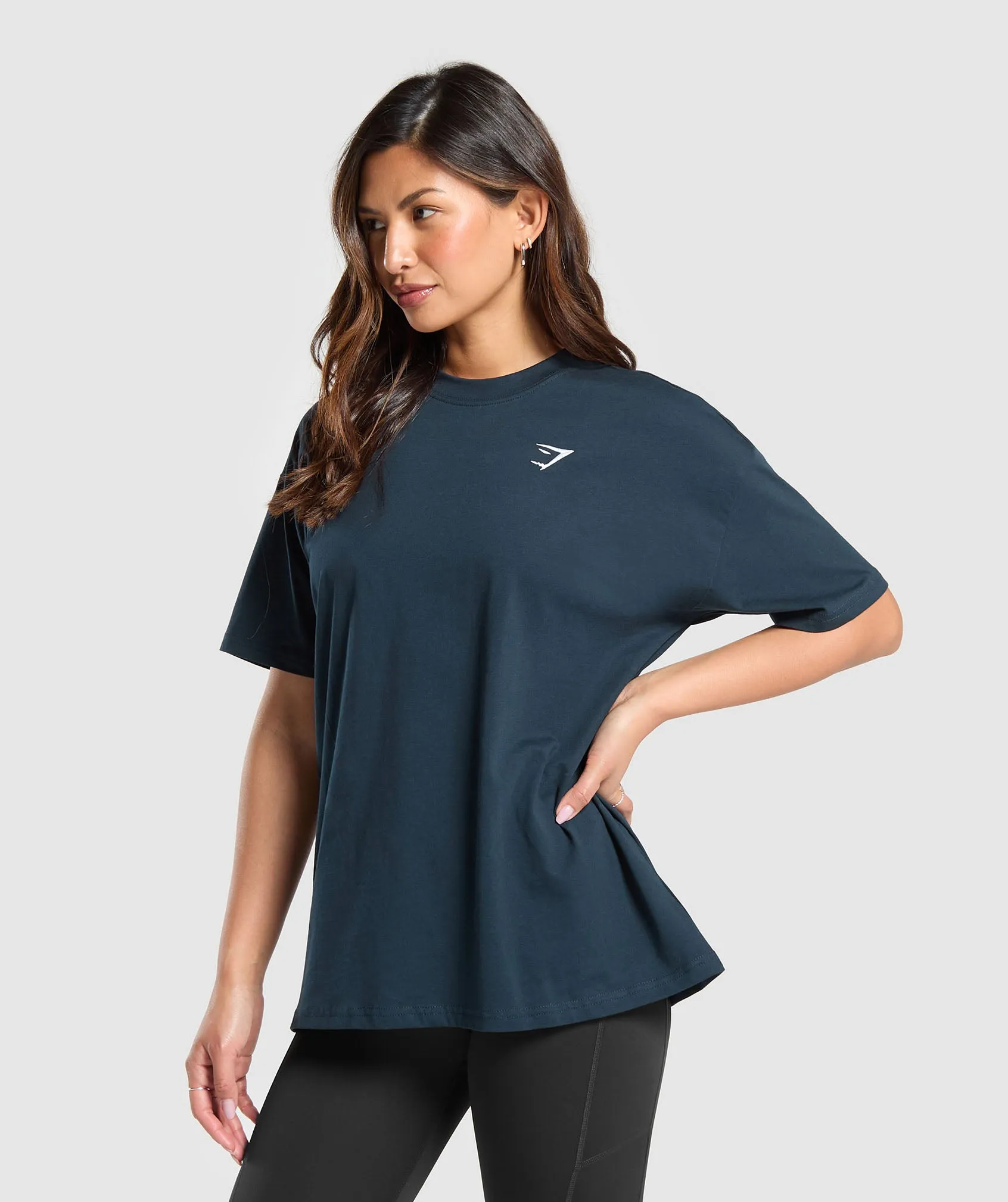 Gymshark Training Oversized T-Shirt - Navy sold by Gymshark product image thumbnail 2