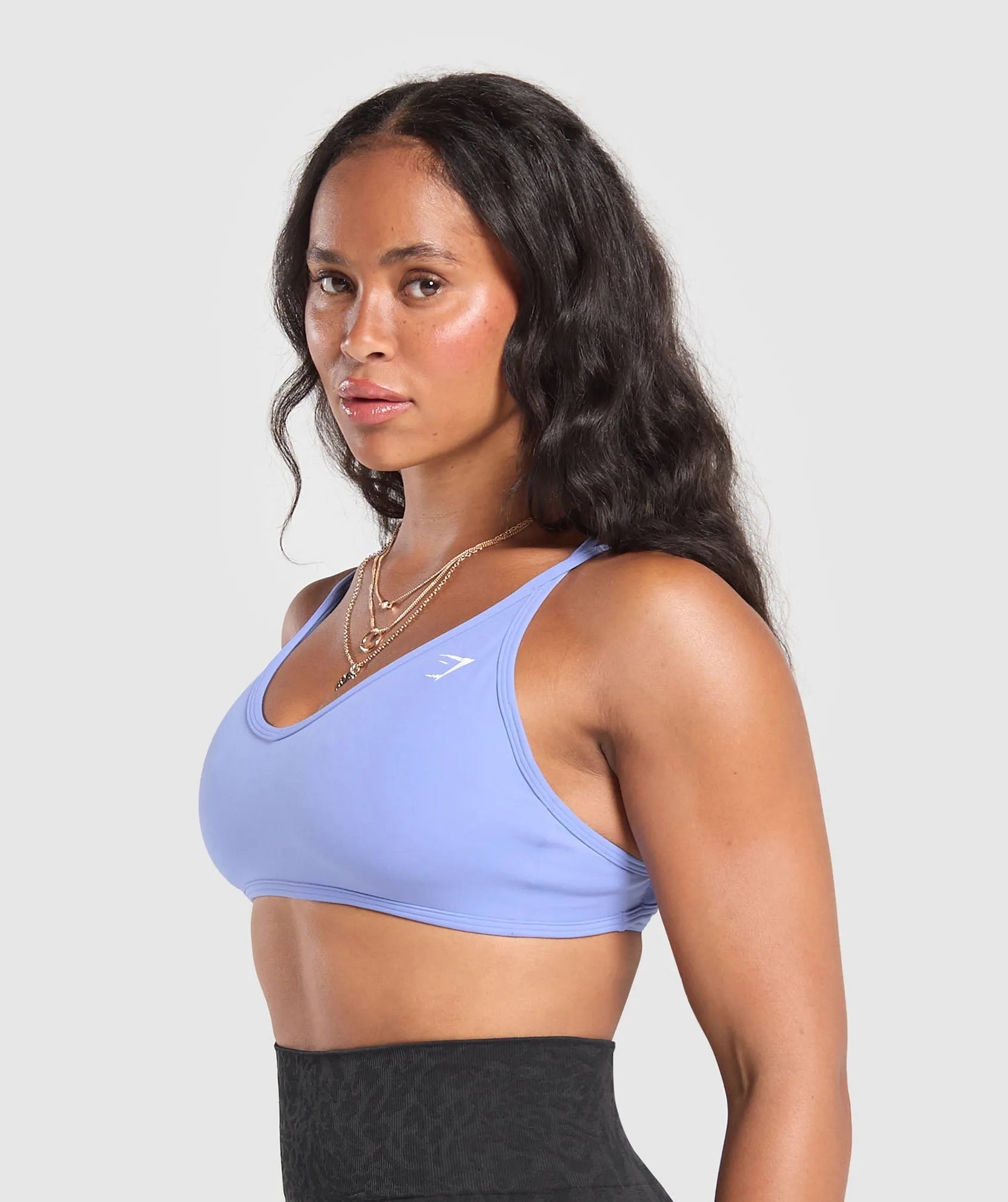 Gymshark Back Gains Sports Bra - Lift Blue sold by Gymshark product image thumbnail 3