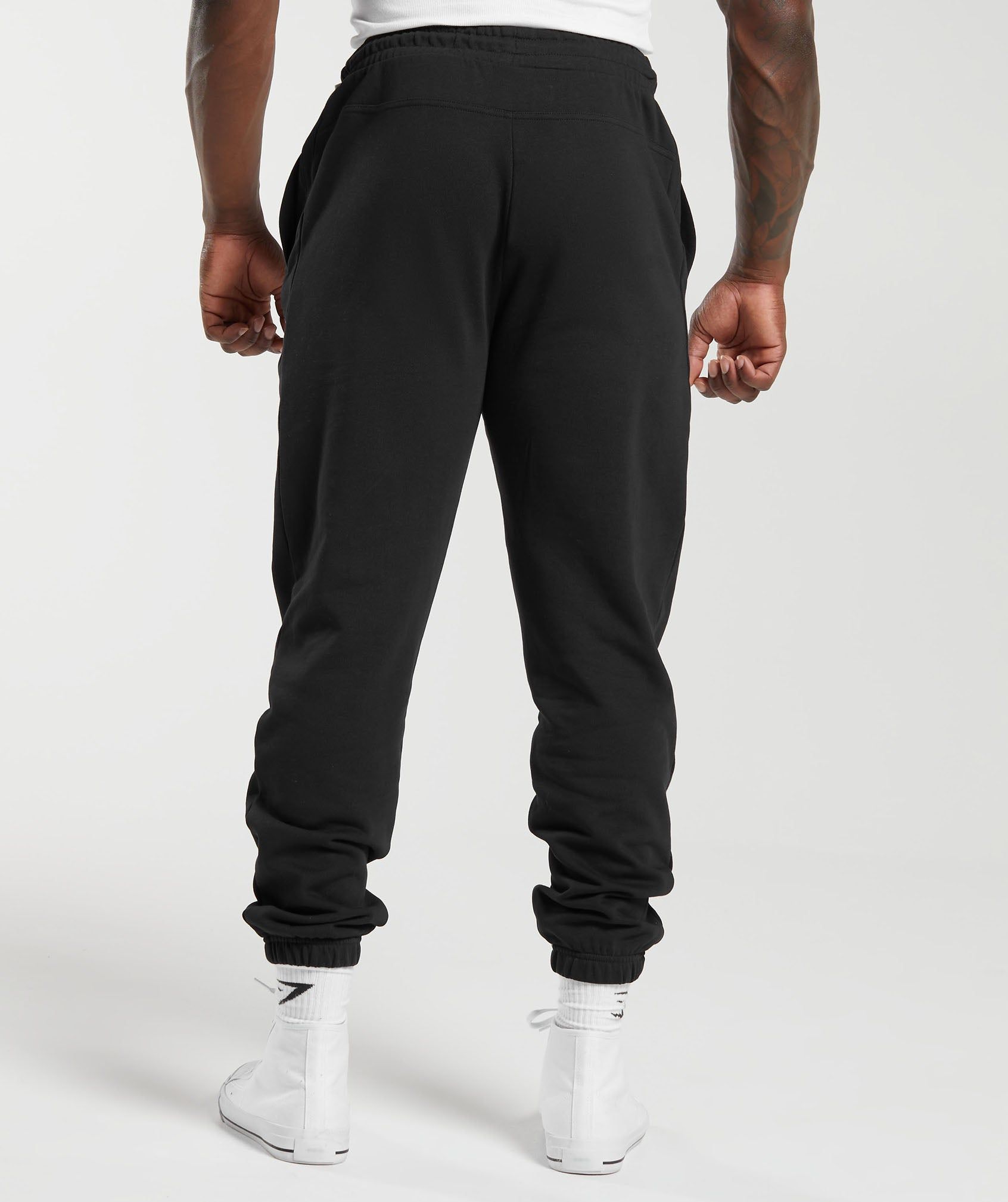 Gymshark Global Lifting Oversized Essential Pants - Black sold by Gymshark product image thumbnail 2