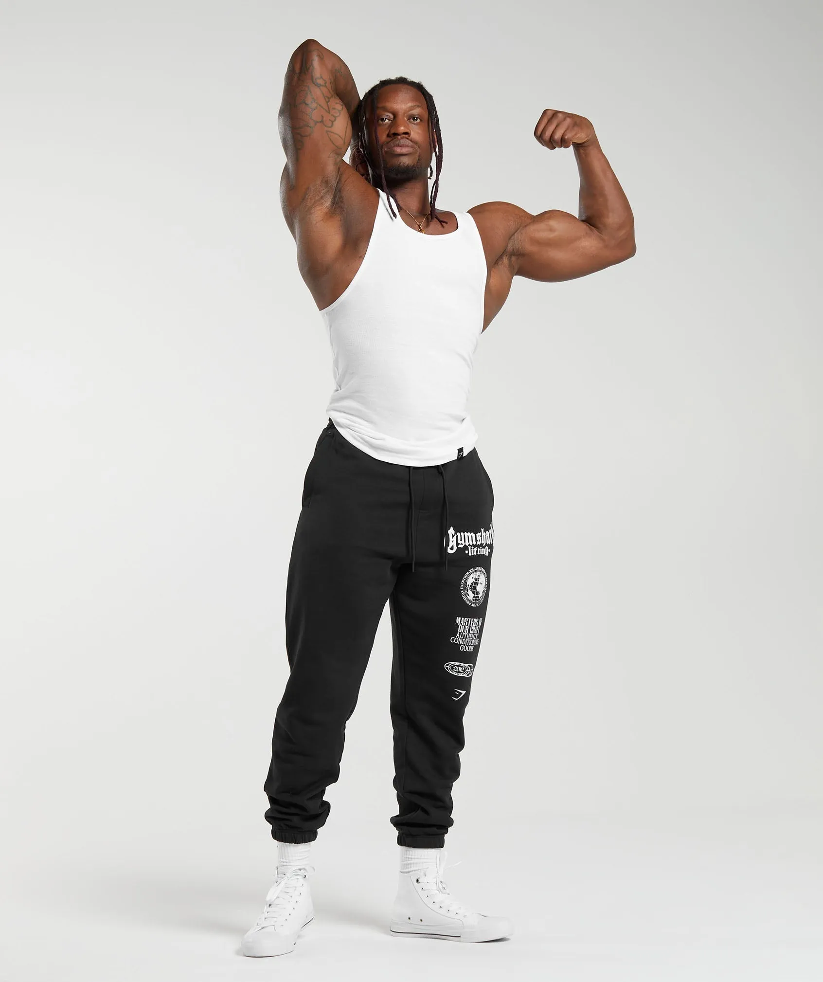 Gymshark Global Lifting Oversized Essential Joggers - Black sold by Gymshark product image thumbnail 5