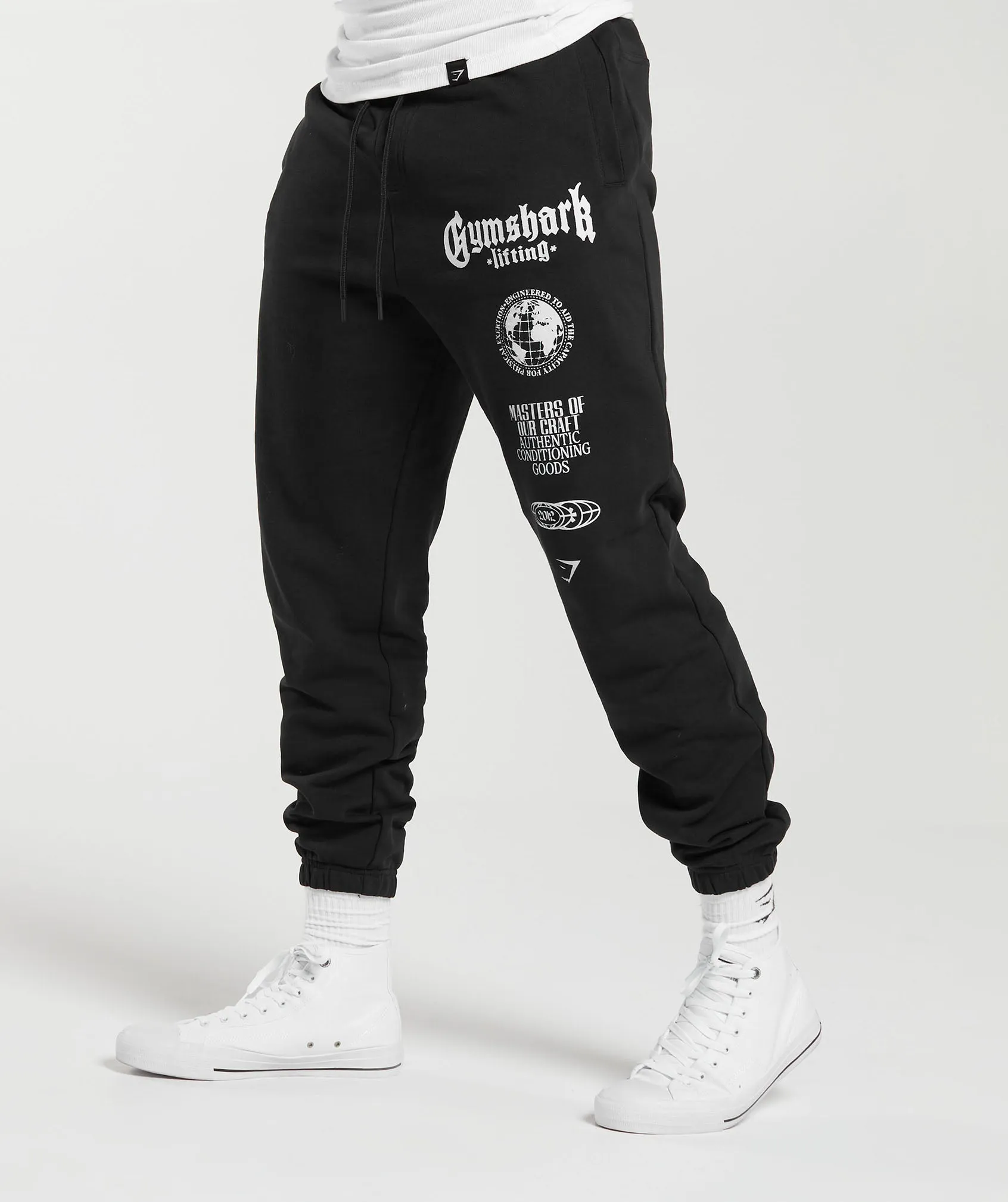 Gymshark Global Lifting Oversized Essential Joggers - Black sold by Gymshark product image thumbnail 4