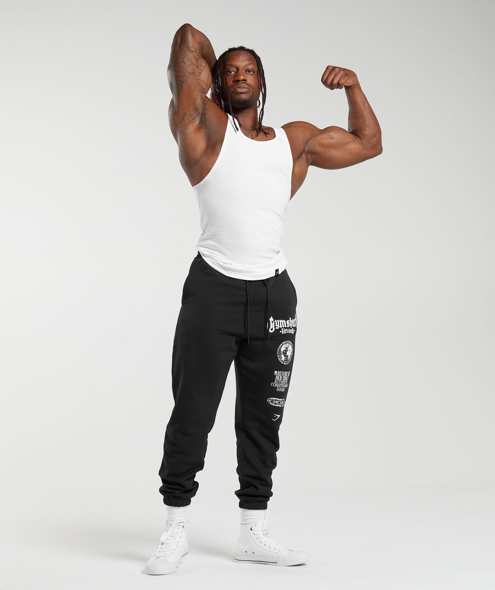 Gymshark Global Lifting Oversized Essential Pants - Black sold by Gymshark product image thumbnail 4